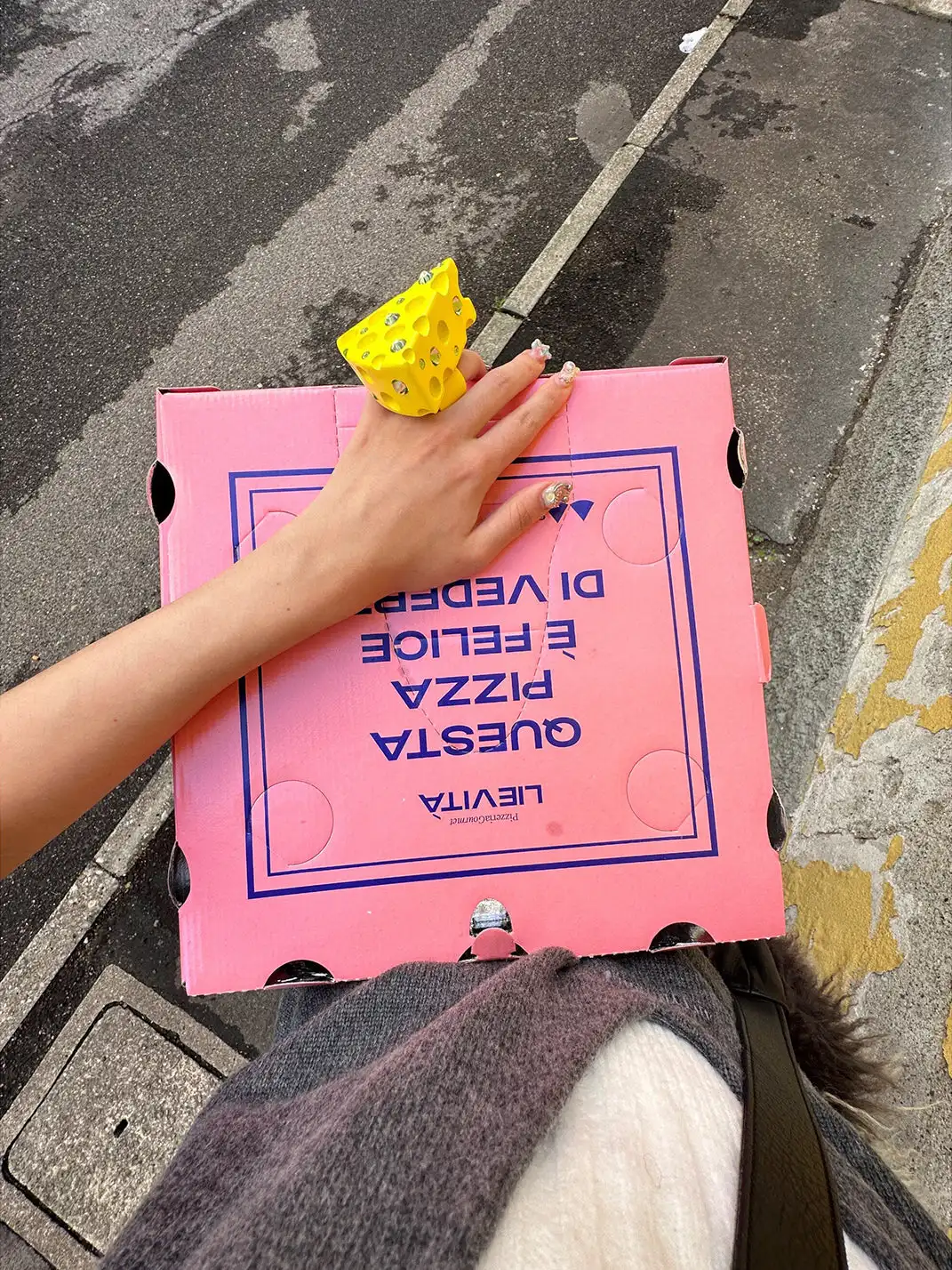Emo Salad | Rhinestone Cheese Ring
