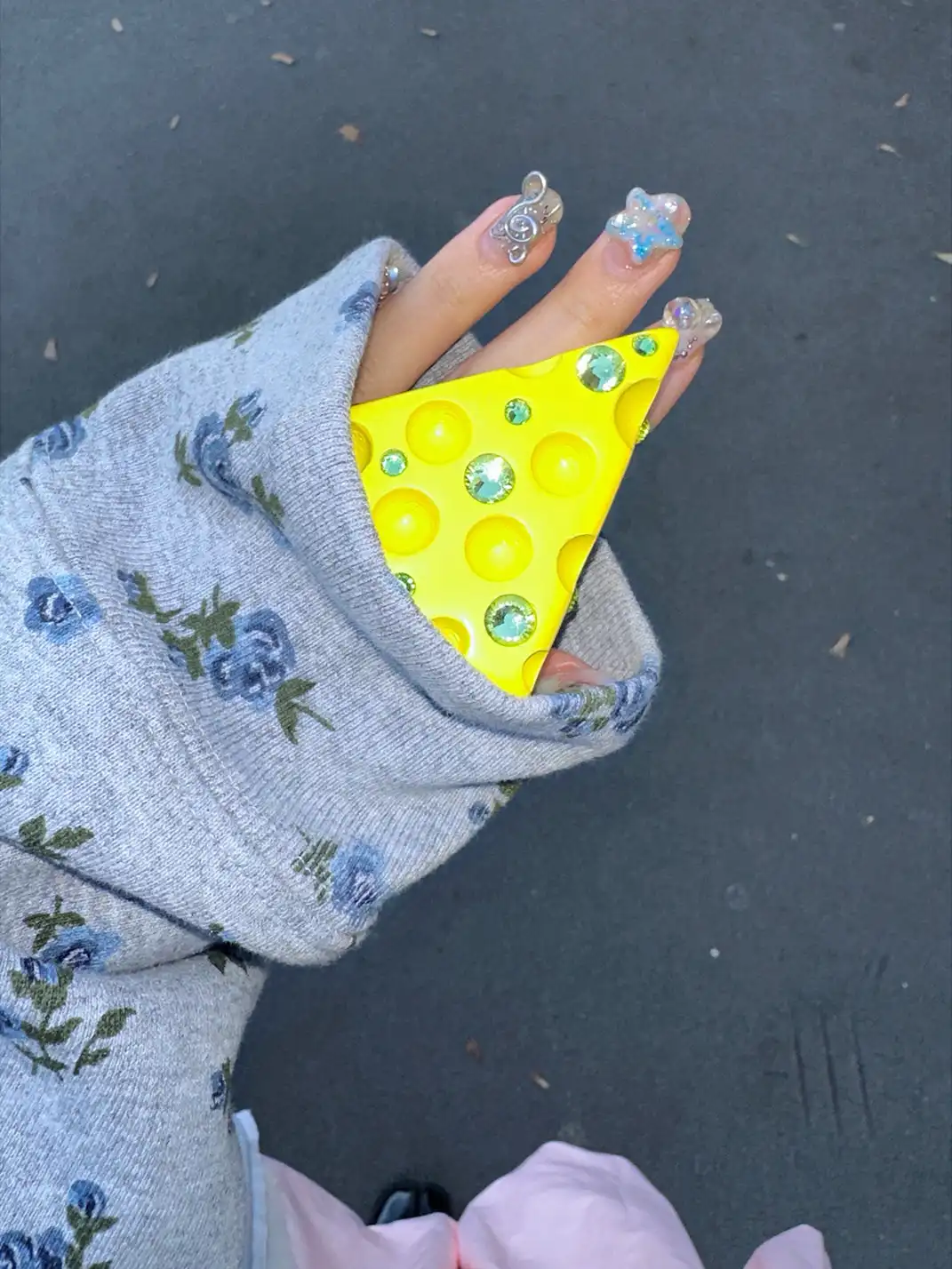 Emo Salad | Rhinestone Cheese Ring