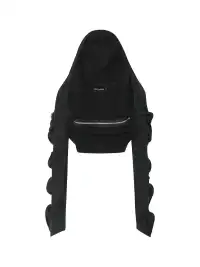 JUSTLIK3US | Hooded Curved Zipper Cardigan Short Sweatshirt