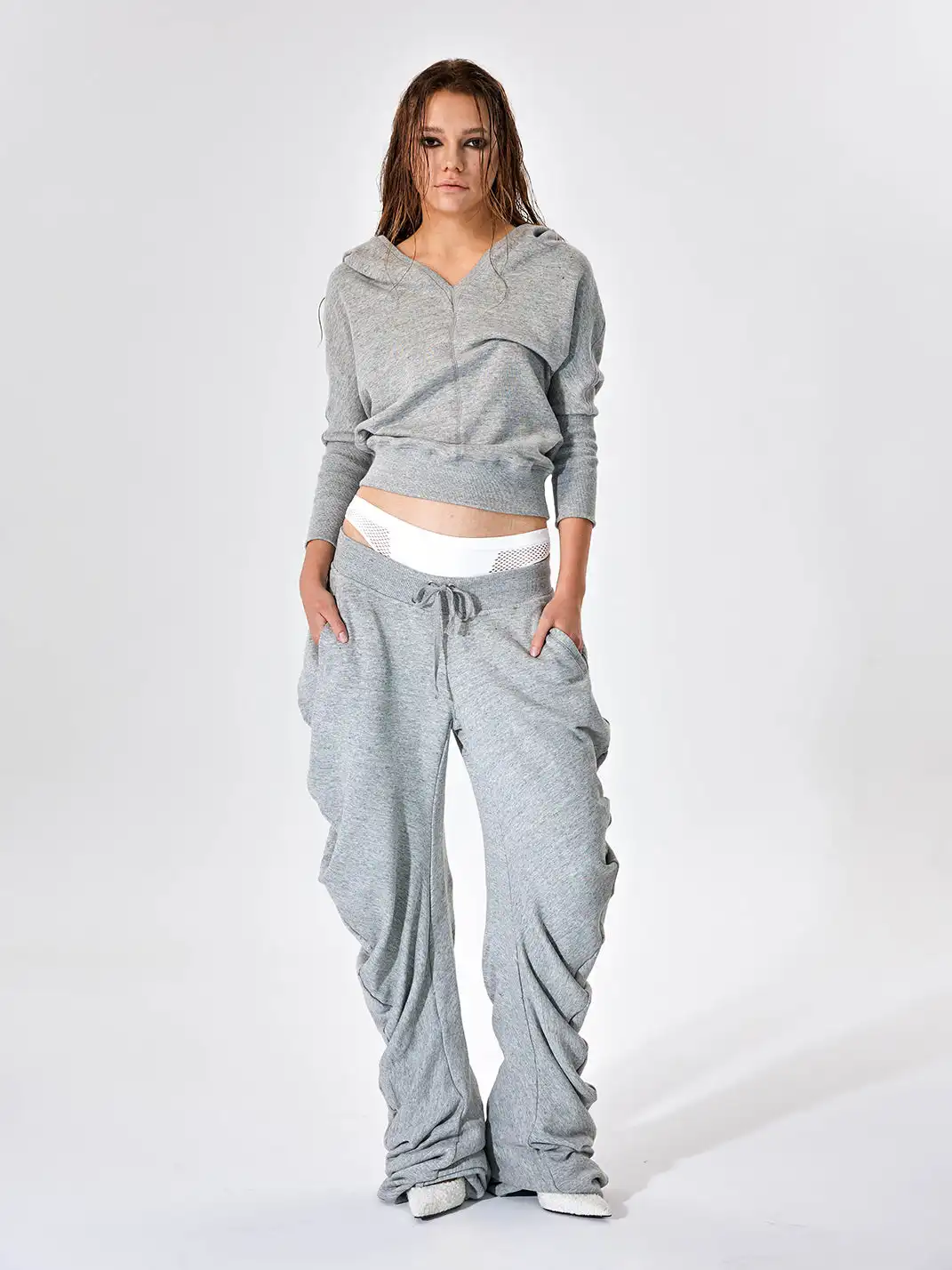 JUSTLIK3US | V-Neck Cardigan Sports Hooded Sweatshirt