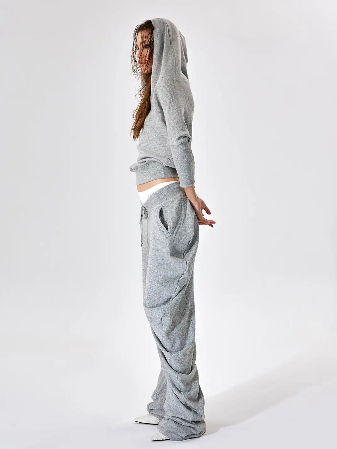 JUSTLIK3US | V-Neck Cardigan Sports Hooded Sweatshirt