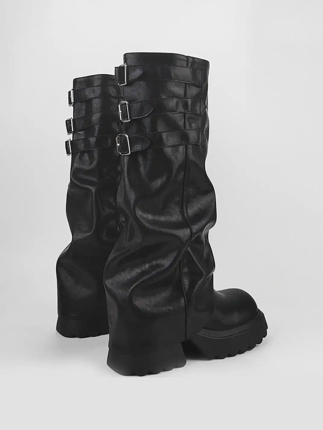 RONG | Ruched Slouchy Shaft Boots