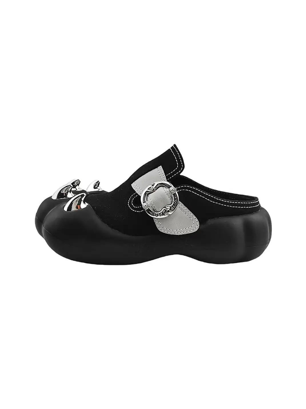 RONG | Cat Claw Rivet Closed Toe Mules