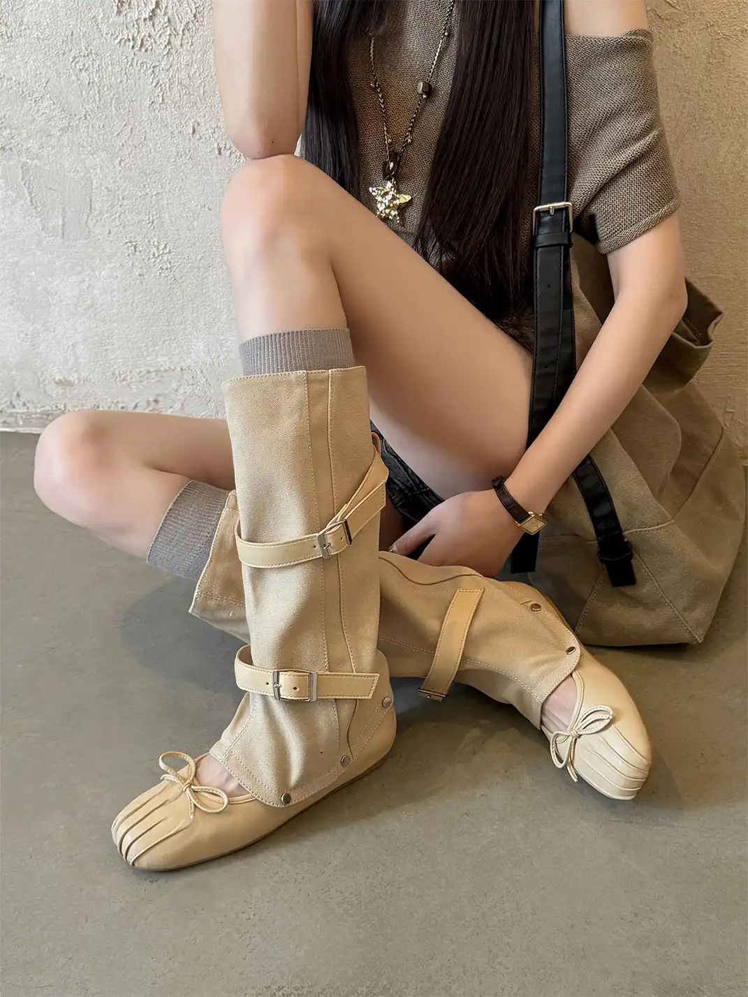 RONG | Detachable Slouchy Ballet Boots