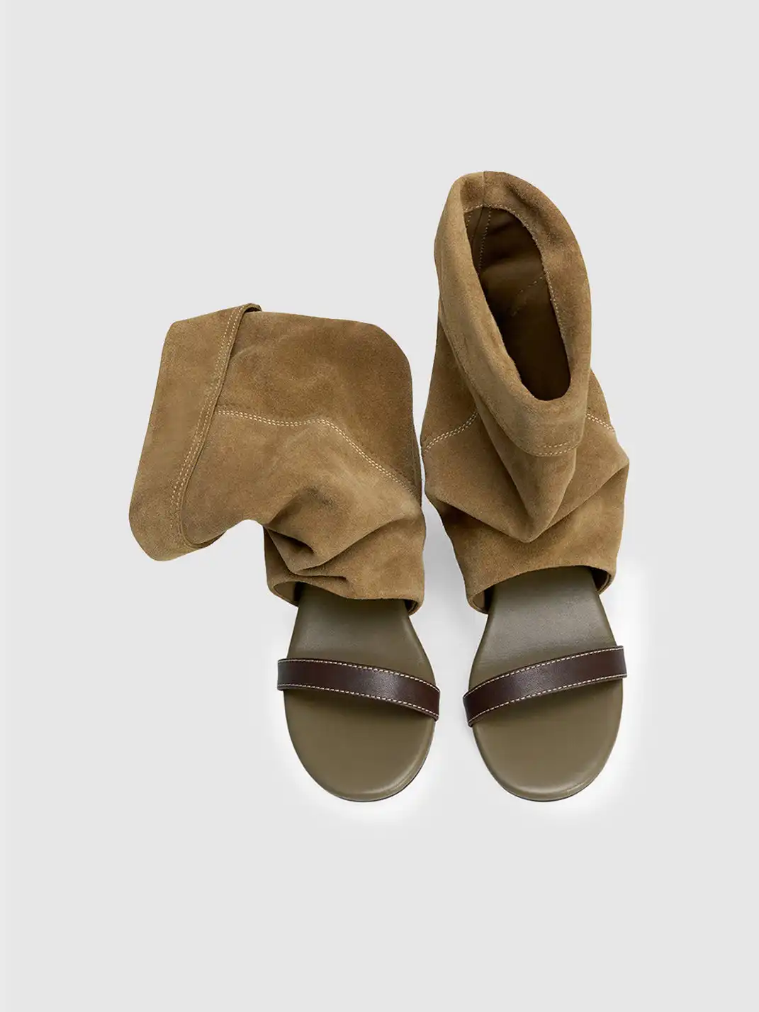 RONG | One-Open Toe Slouchy Hidden Heel Sandals