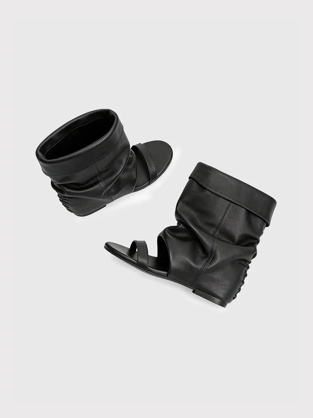 RONG | One-Open Toe Slouchy Hidden Heel Sandals