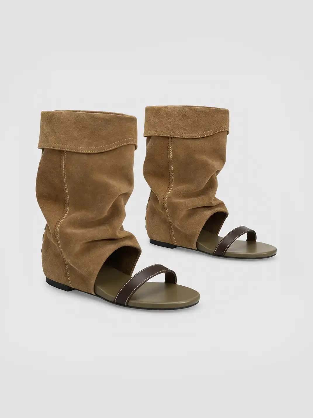 RONG | One-Open Toe Slouchy Hidden Heel Sandals