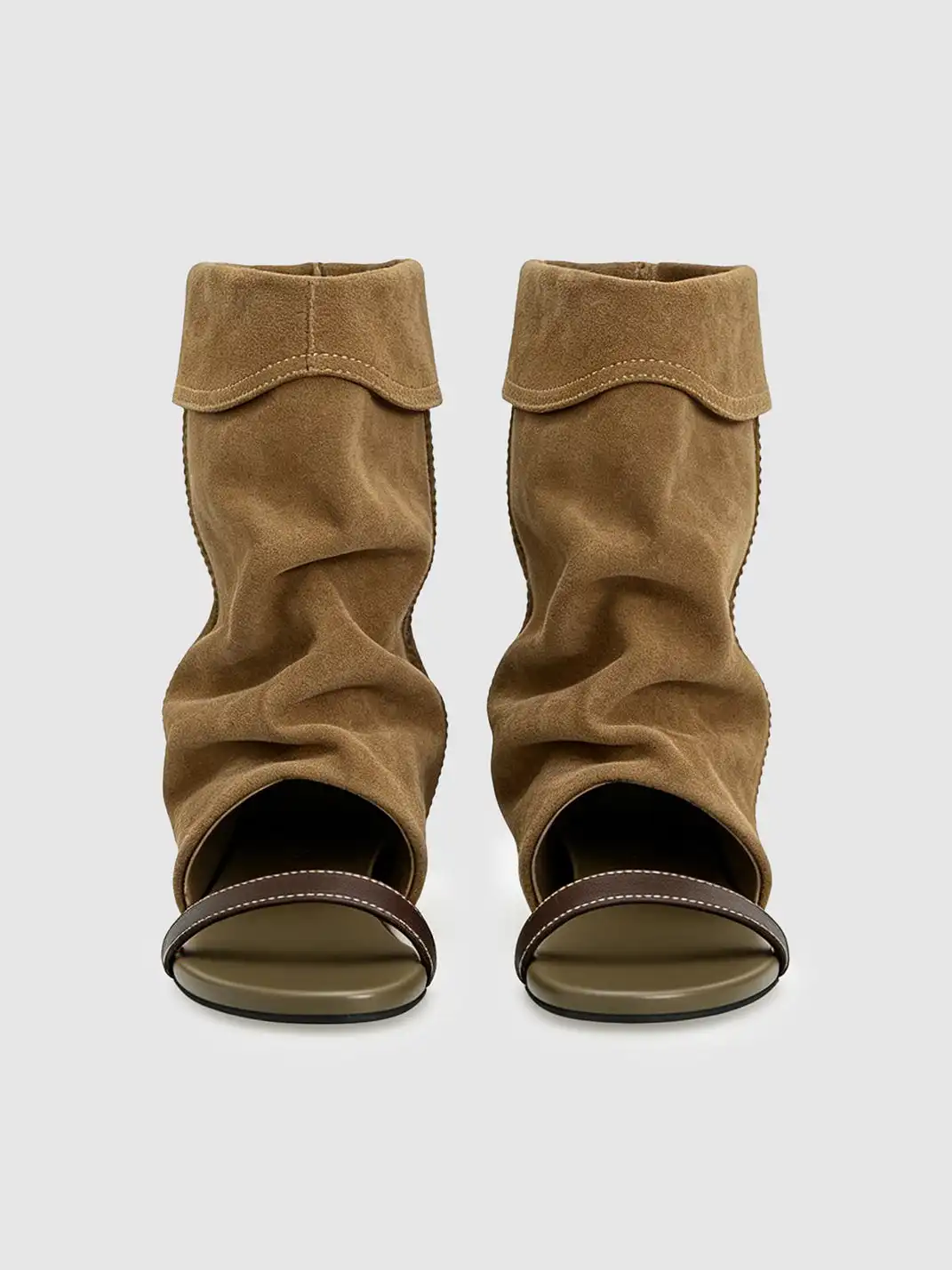 RONG | One-Open Toe Slouchy Hidden Heel Sandals