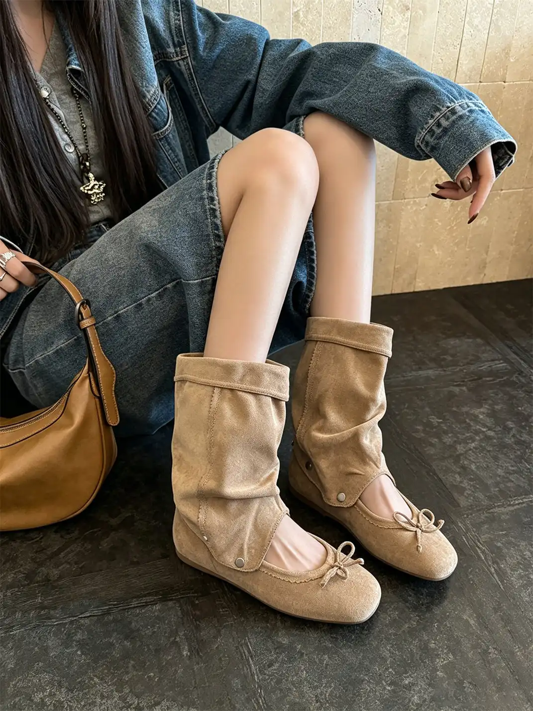 RONG | Detachable 2-Way Bow Sandal Boots