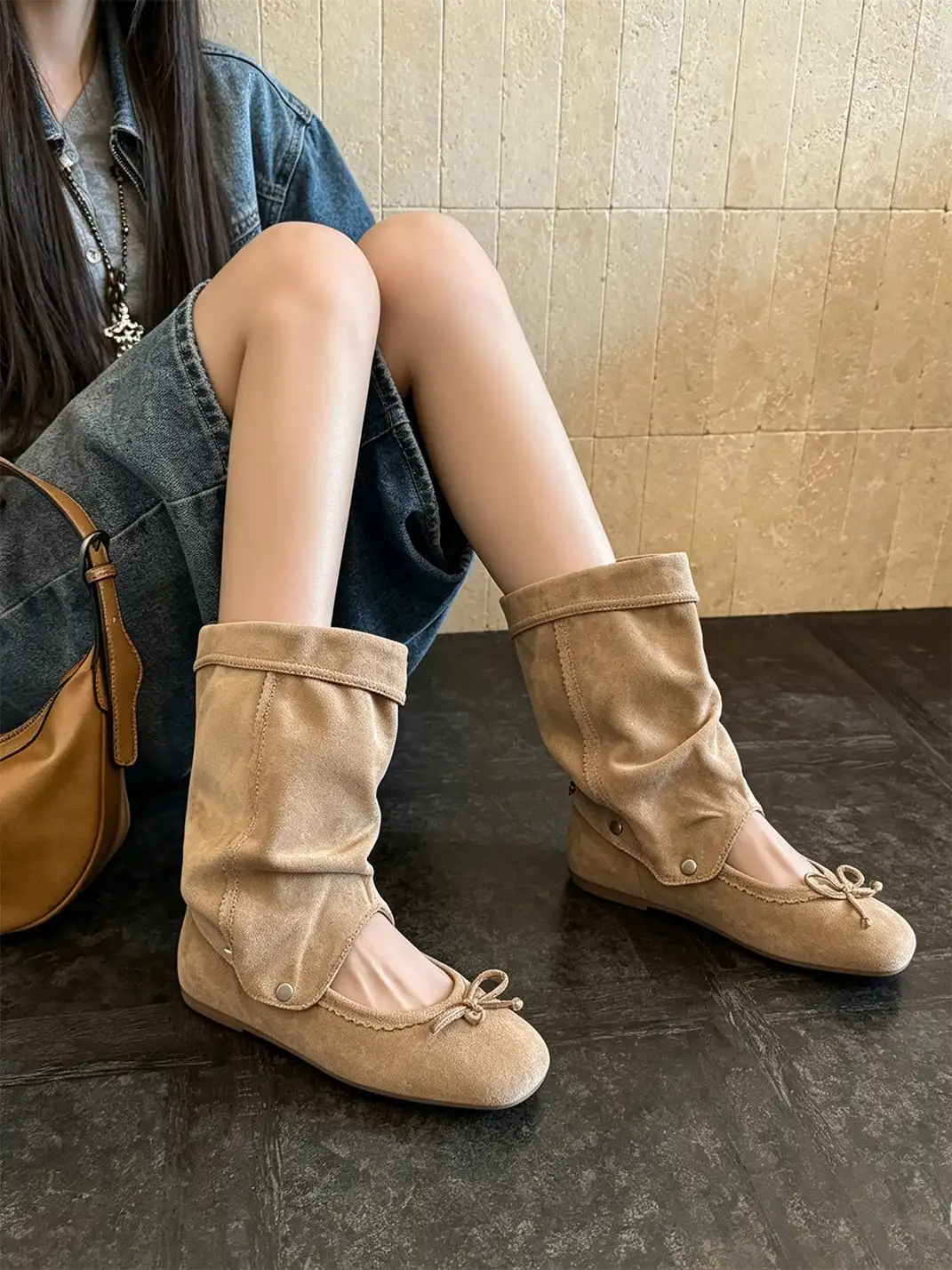 RONG | Detachable 2-Way Bow Sandal Boots