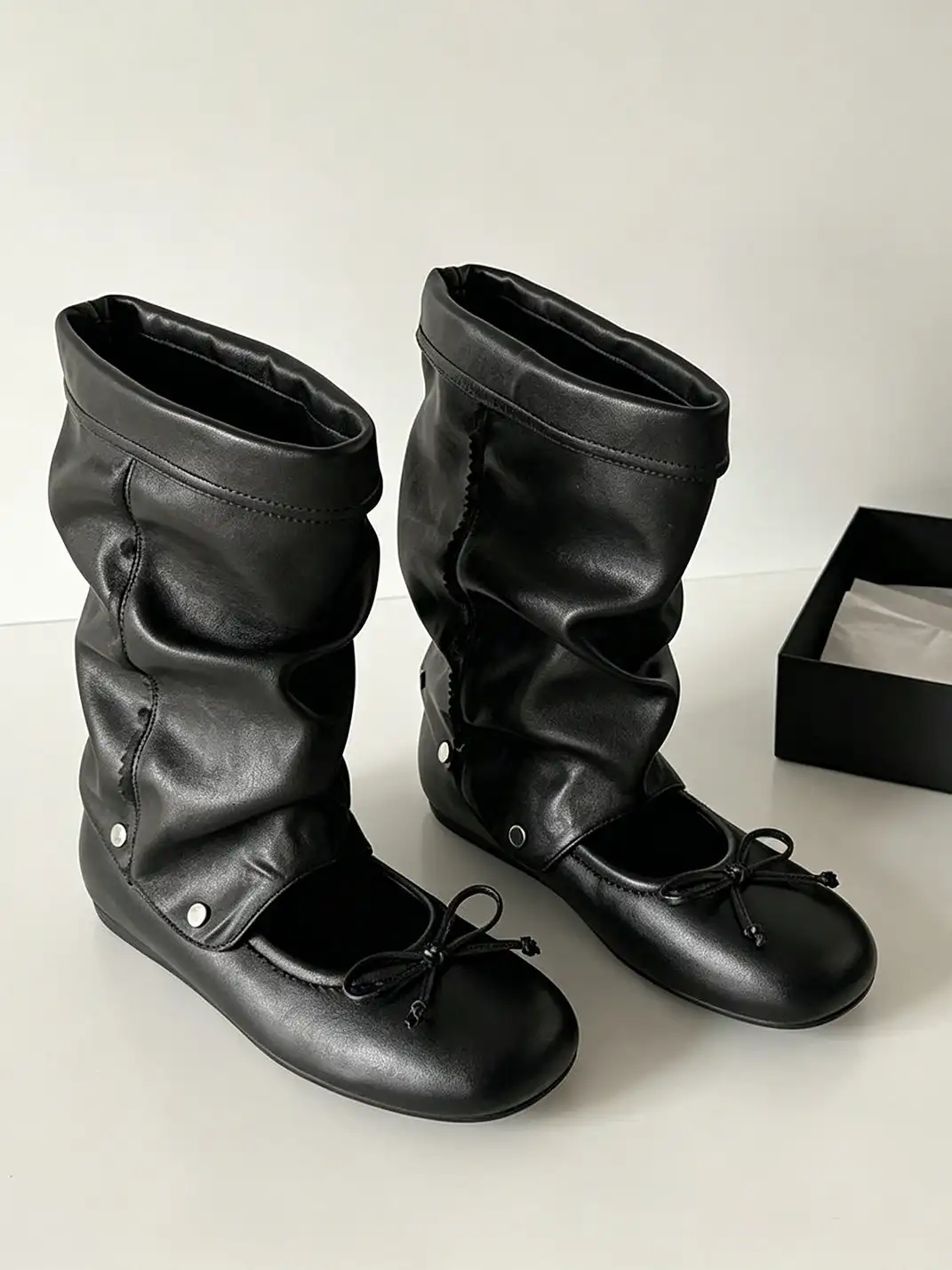 RONG | Detachable 2-Way Bow Sandal Boots