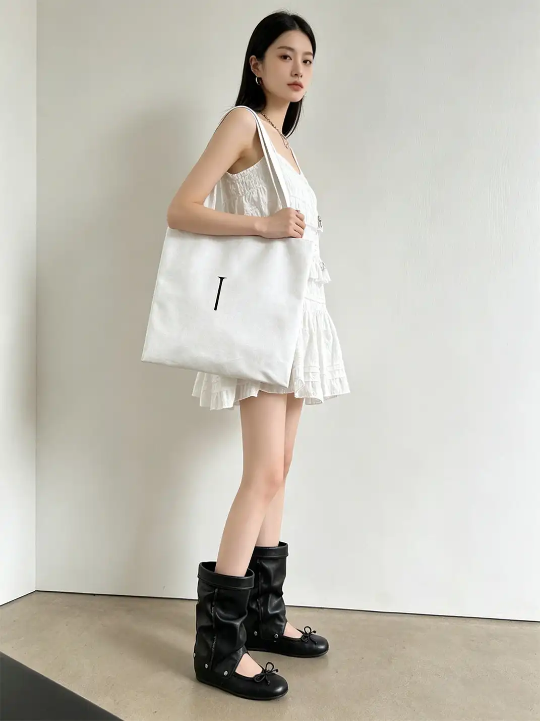 RONG | Detachable 2-Way Bow Sandal Boots