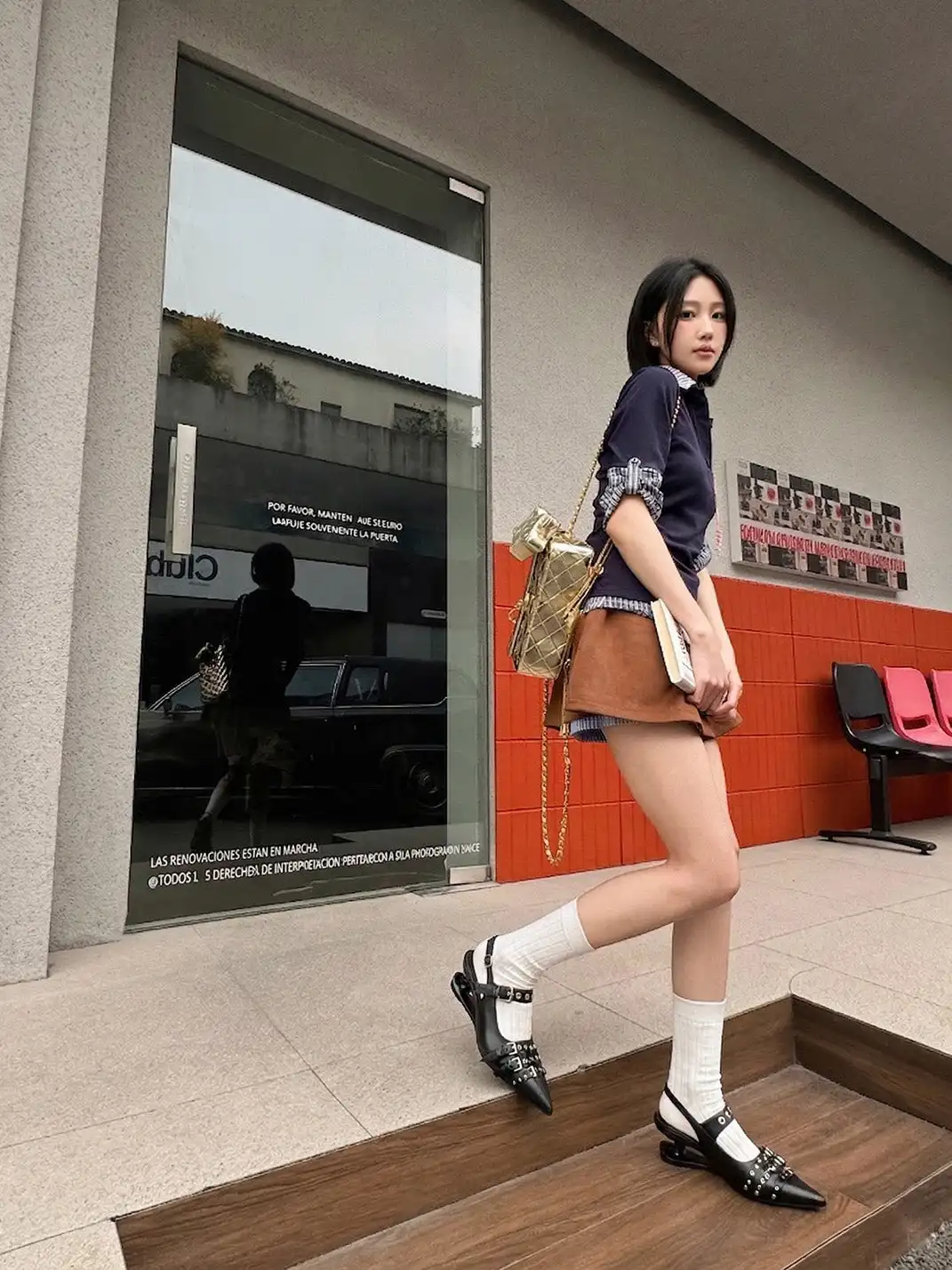 RONG | Pointed Toe Buckle Floating High Heels