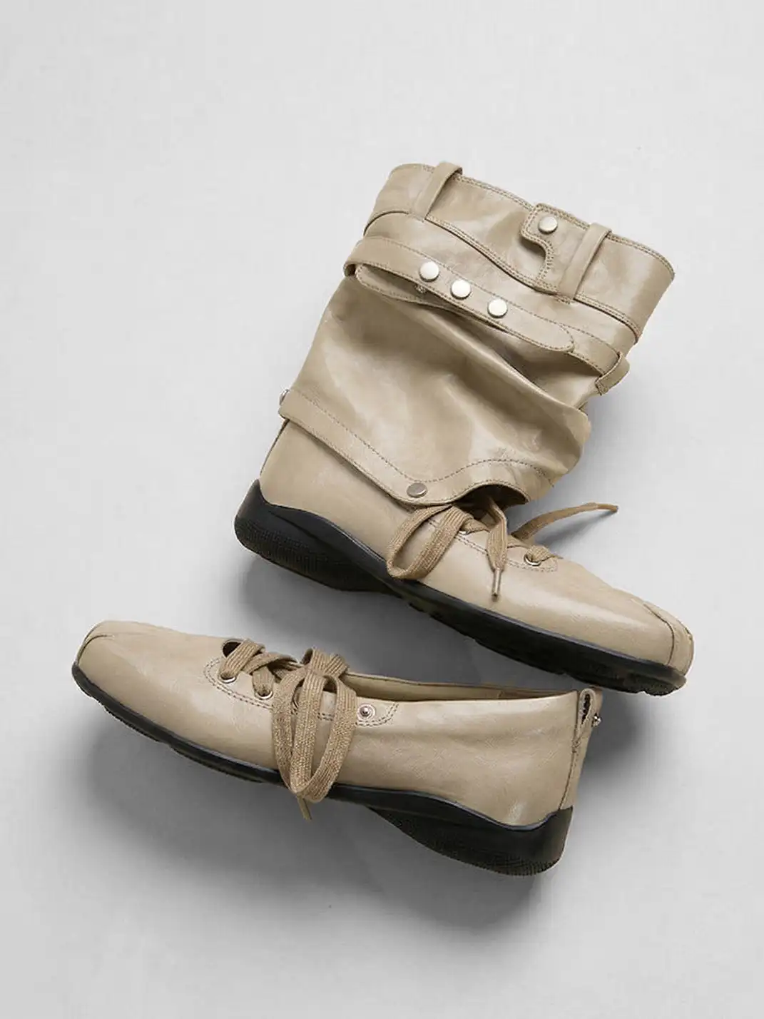 RONG | Detachable Square Toe Bow Sandal Boots