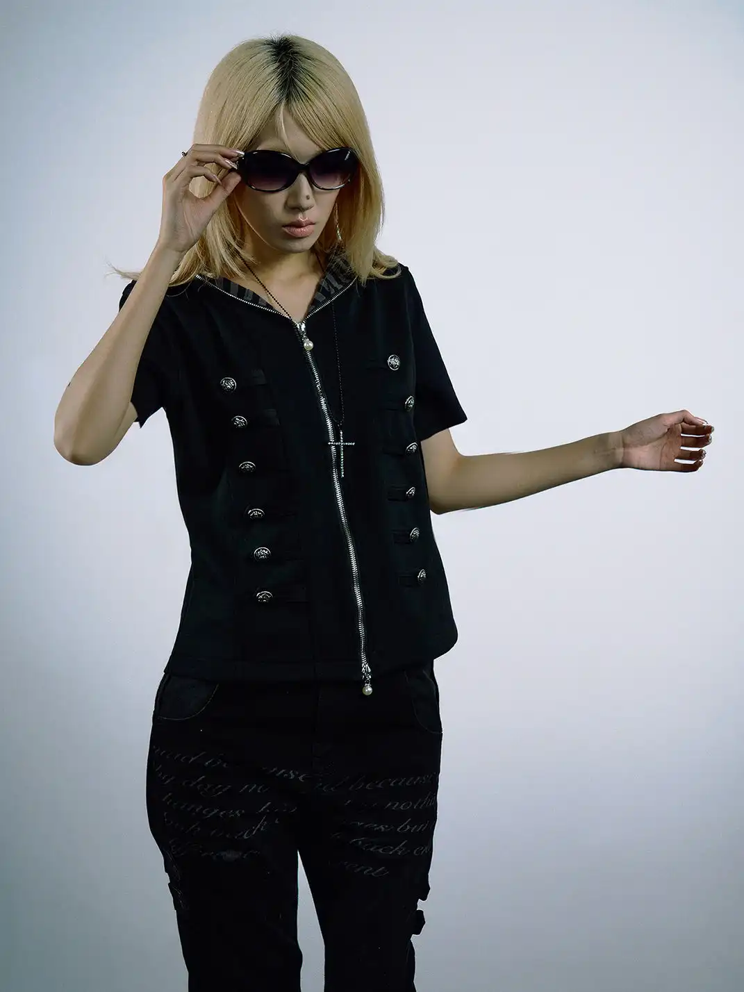 PAIKI | Buttoned Hooded Zip-Up Jacket