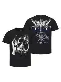 PAIKI | Skull & Sword Graphic Regular Shoulder Crew Neck T-Shirt