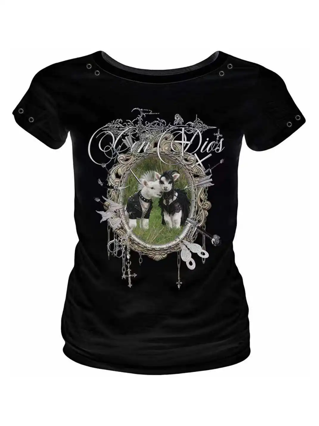 PAIKI | Punk Lamb Regular Shoulder T-Shirt