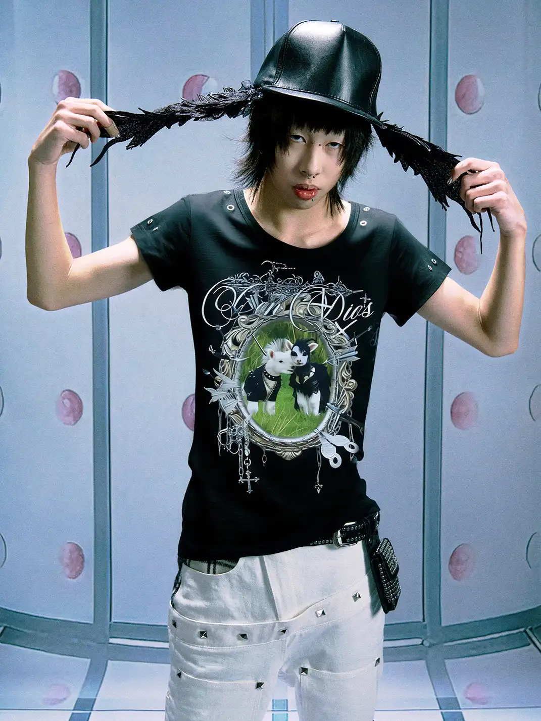 PAIKI | Punk Lamb Regular Shoulder T-Shirt