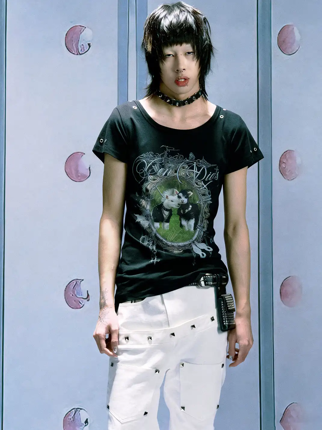 PAIKI | Punk Lamb Regular Shoulder T-Shirt