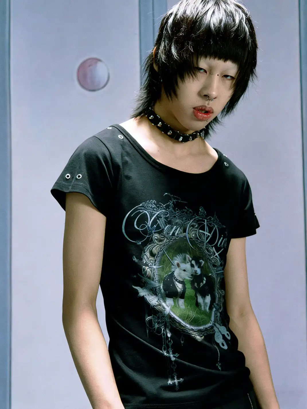 PAIKI | Punk Lamb Regular Shoulder T-Shirt