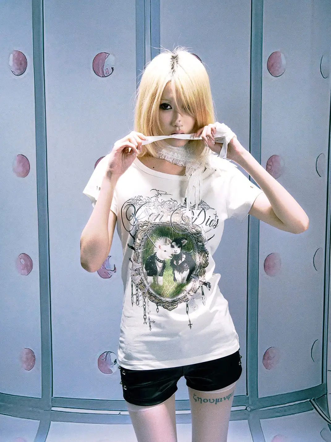 PAIKI | Punk Lamb Regular Shoulder T-Shirt