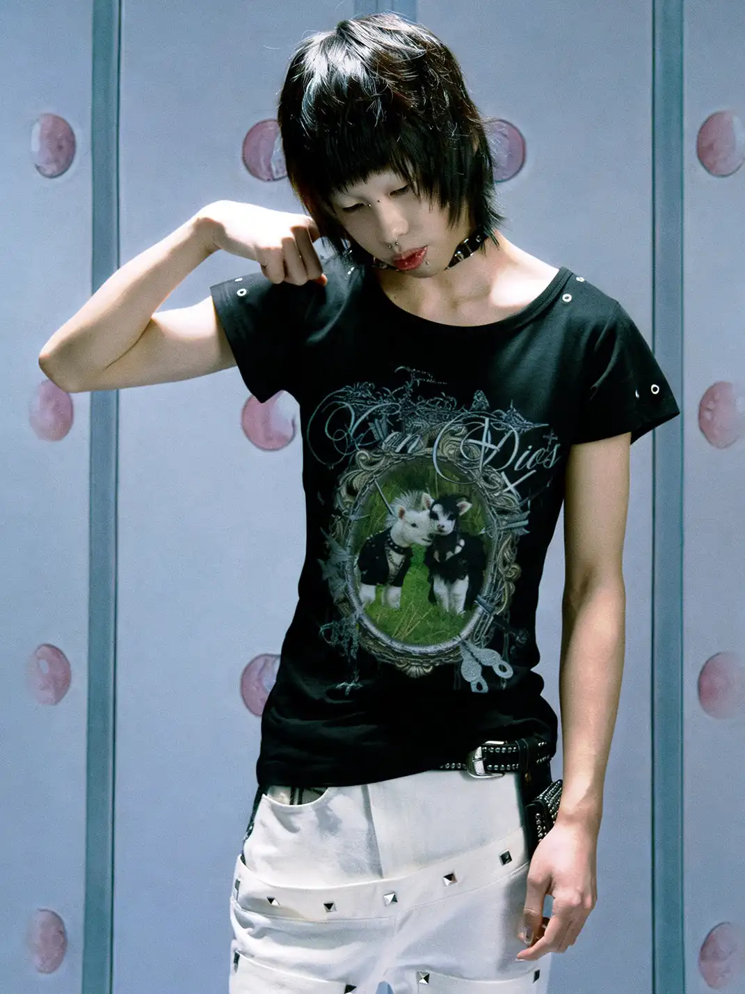 PAIKI | Punk Lamb Regular Shoulder T-Shirt