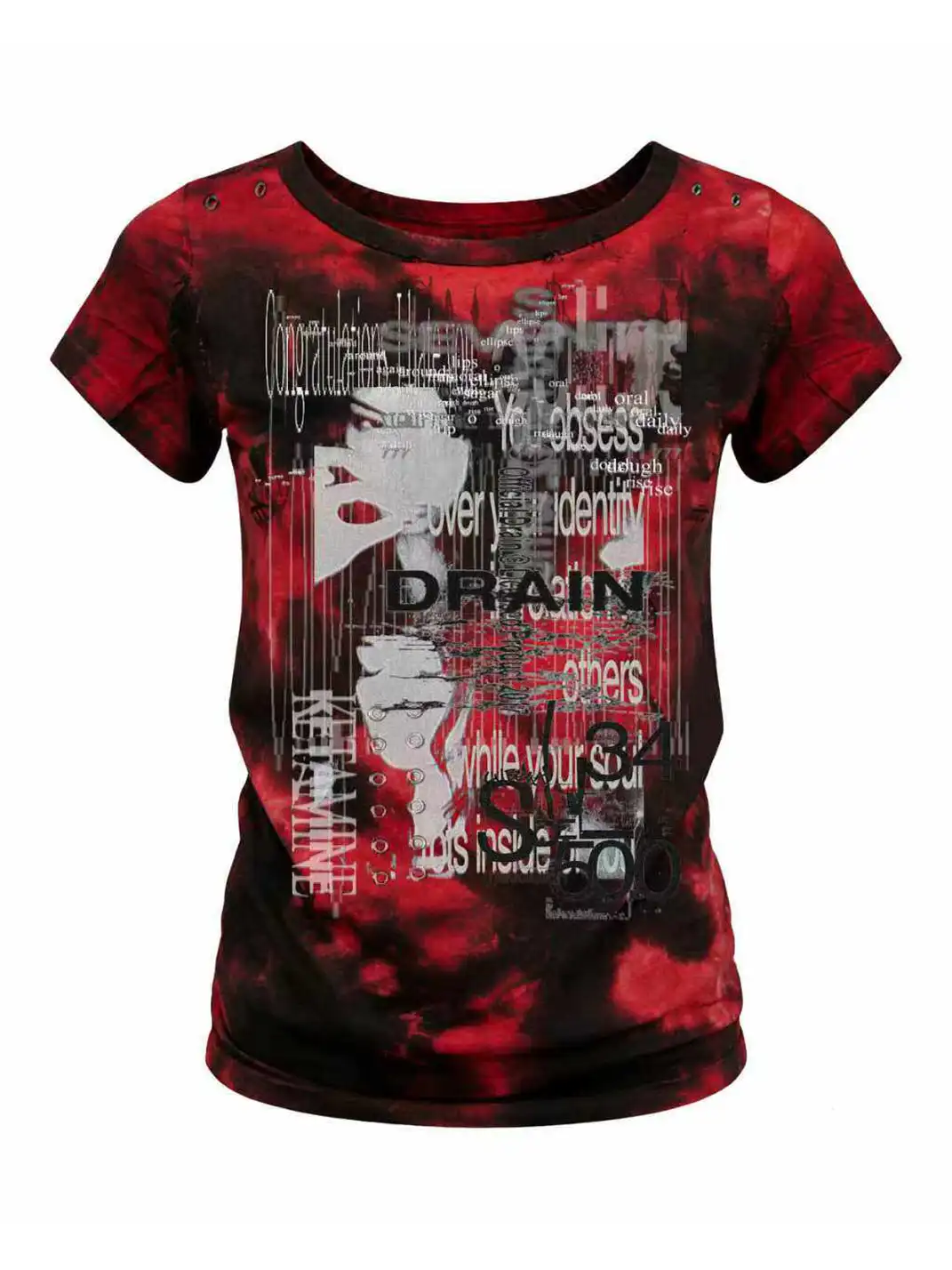 PAIKI | Distorted Code Hand Tie-Dye T-Shirt