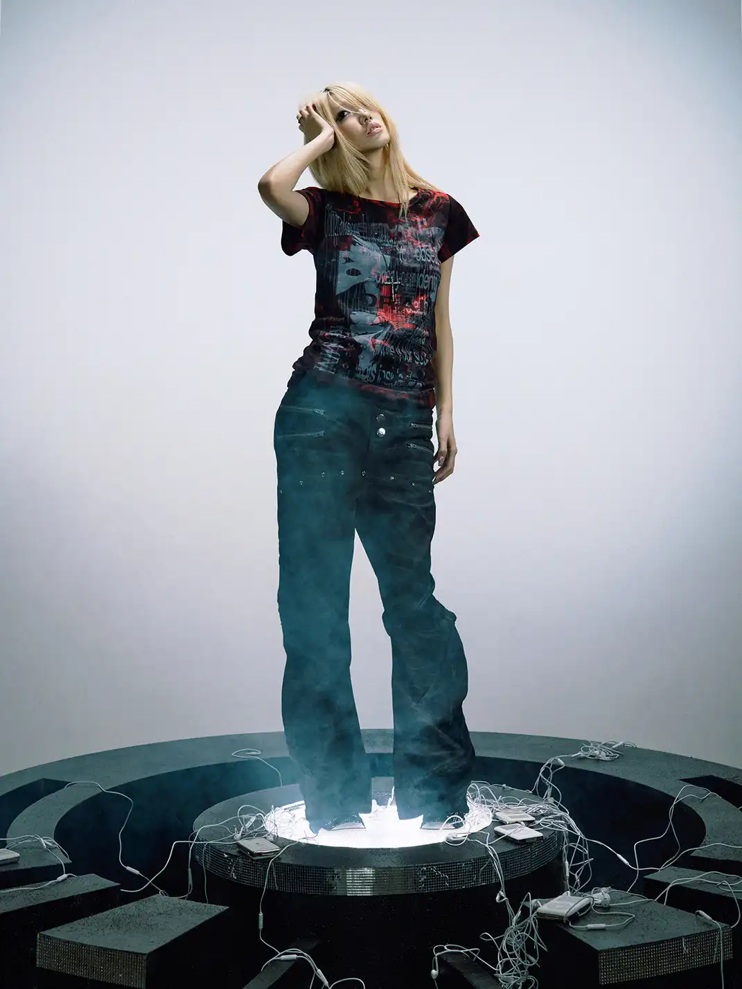 PAIKI | Distorted Code Hand Tie-Dye T-Shirt