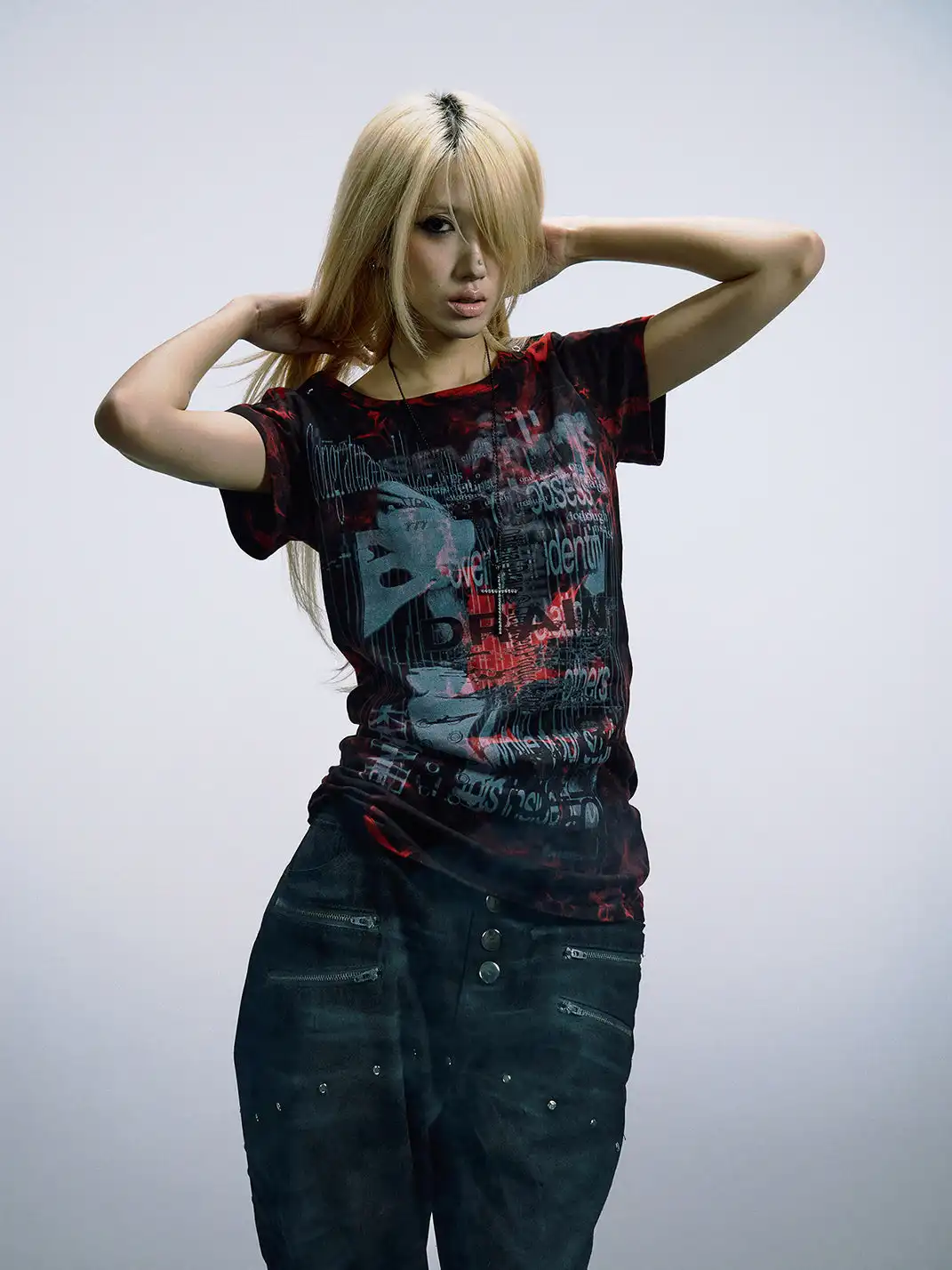 PAIKI | Distorted Code Hand Tie-Dye T-Shirt