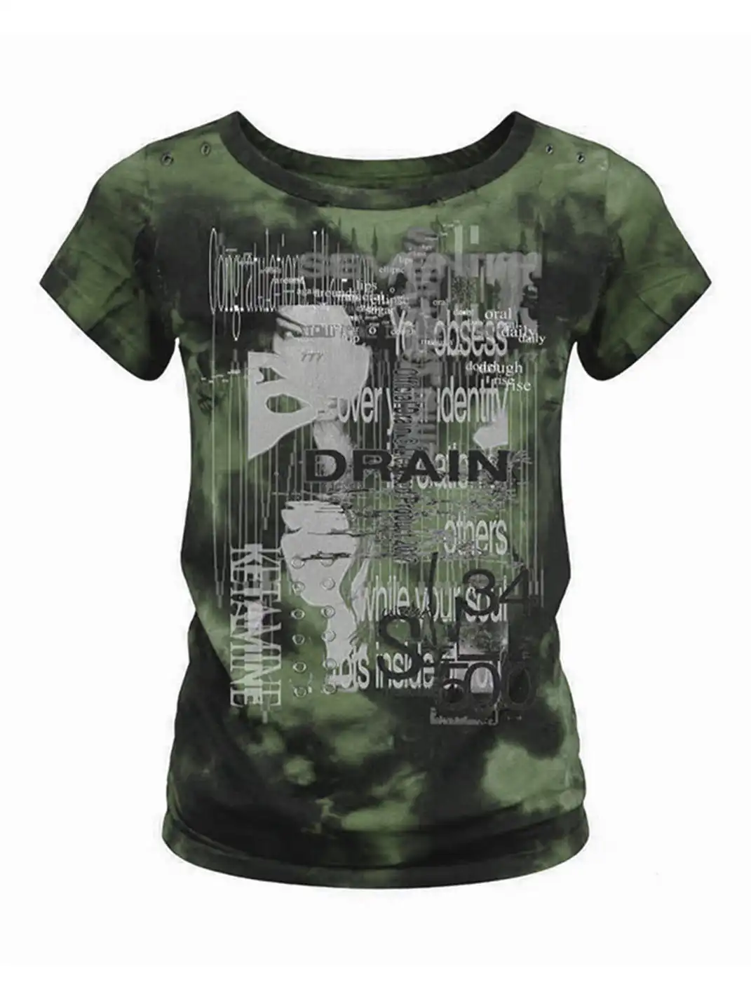PAIKI | Distorted Code Hand Tie-Dye T-Shirt