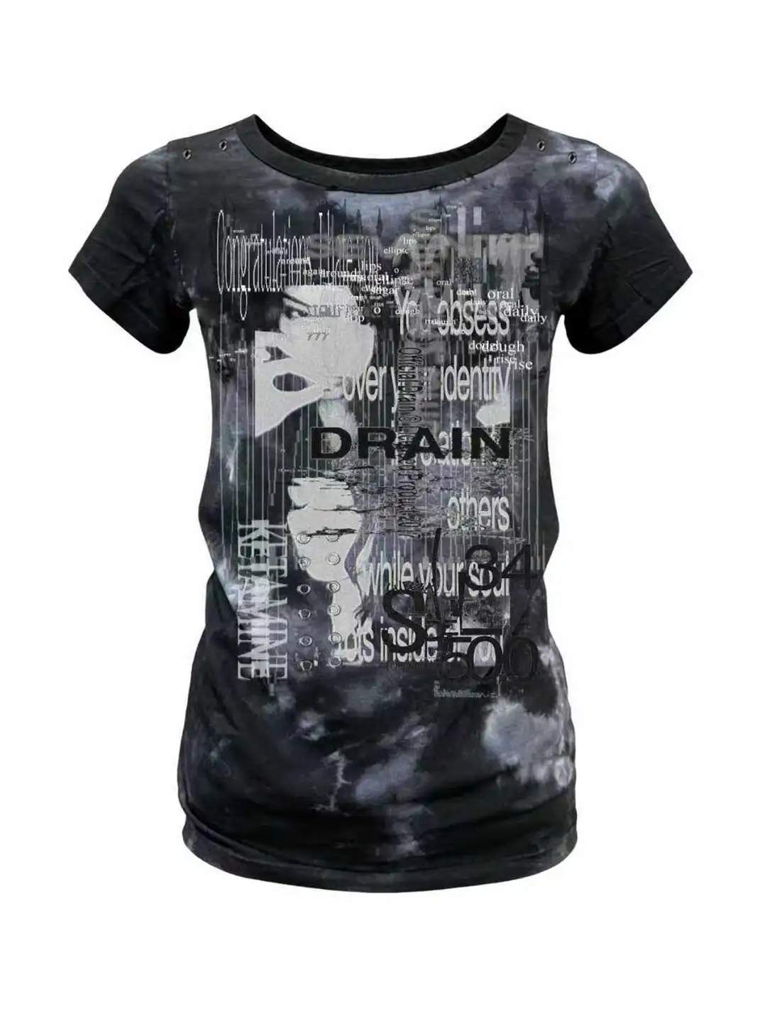 PAIKI | Distorted Code Hand Tie-Dye T-Shirt