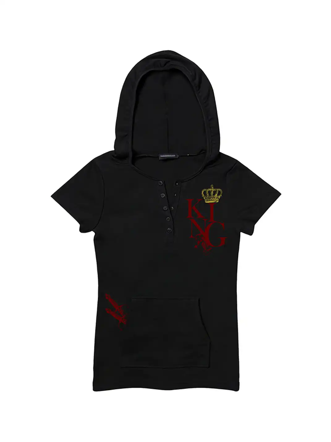 PAIKI | Love Romance Rhinestone Hooded T-shirt
