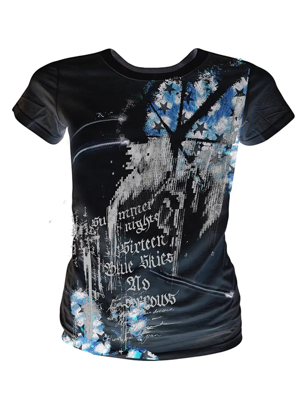 PAIKI | Star Leopard Regular Shoulder T-Shirt