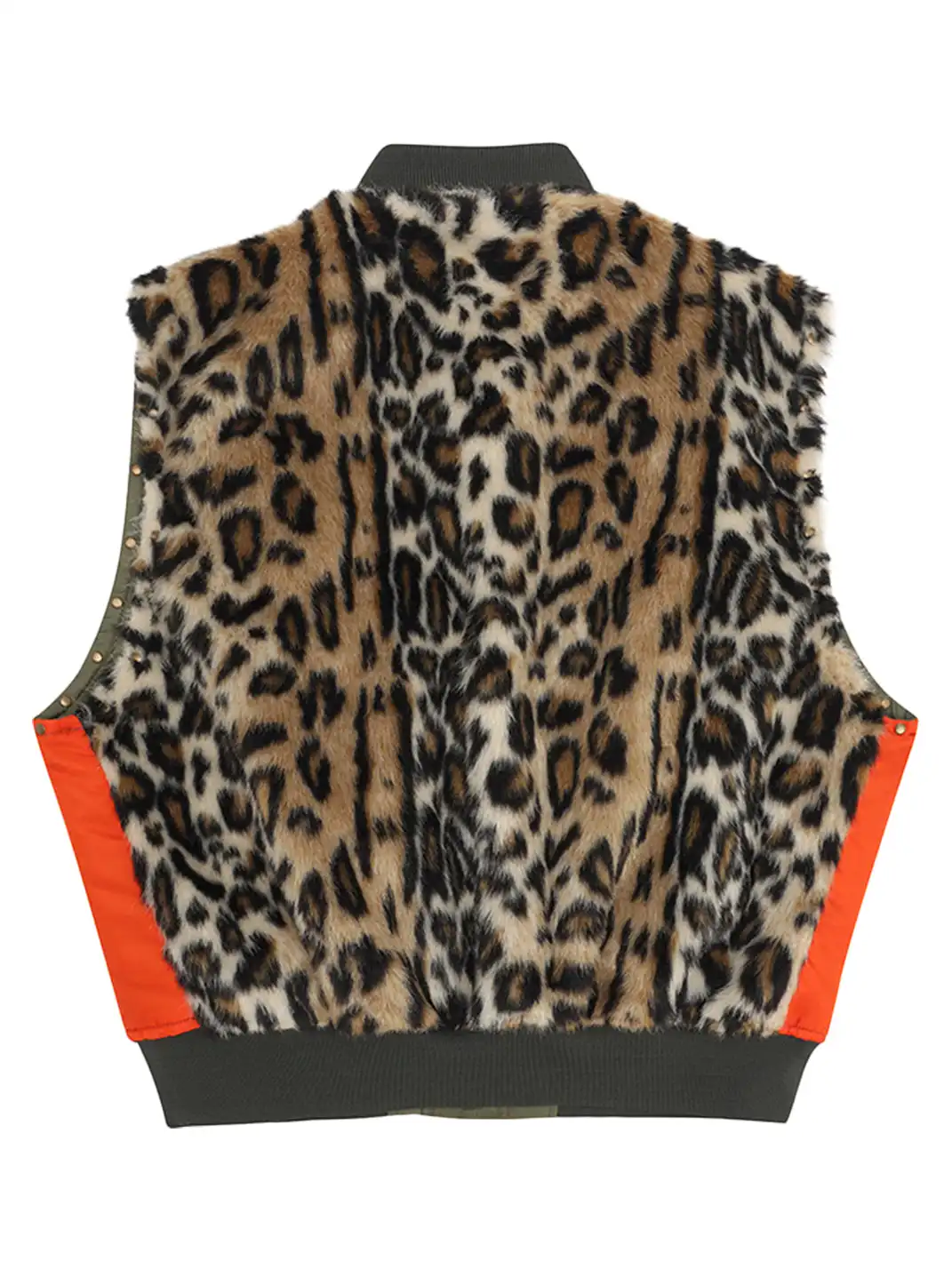 Ourselvesremake | Reversible Leopard Print Pilot Vest
