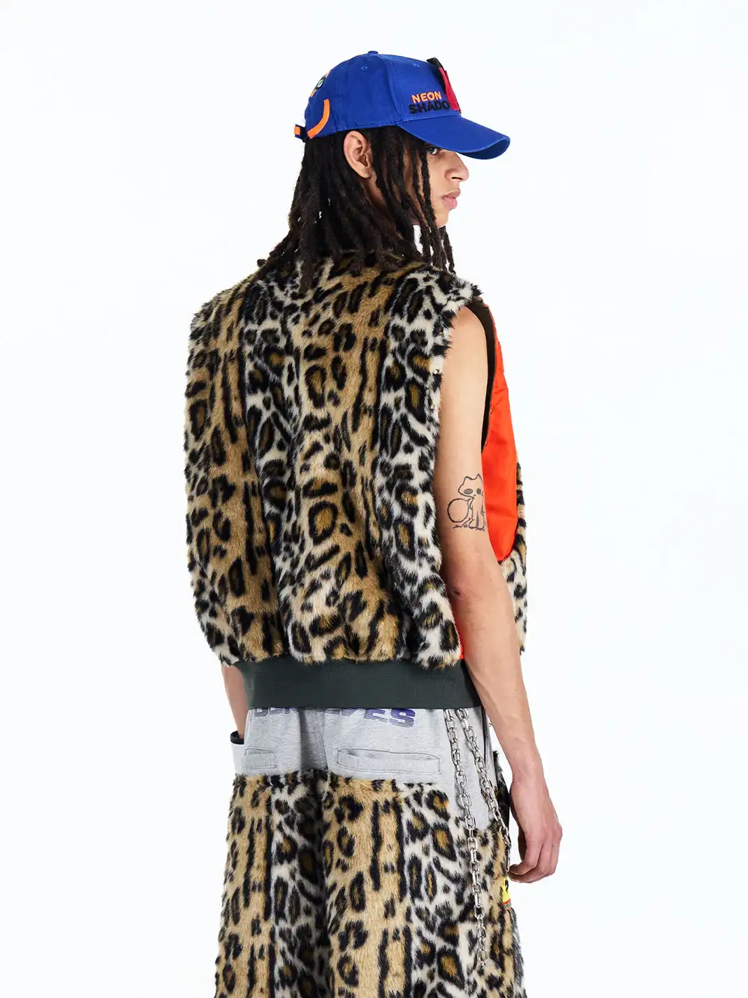 Ourselvesremake | Reversible Leopard Print Pilot Vest