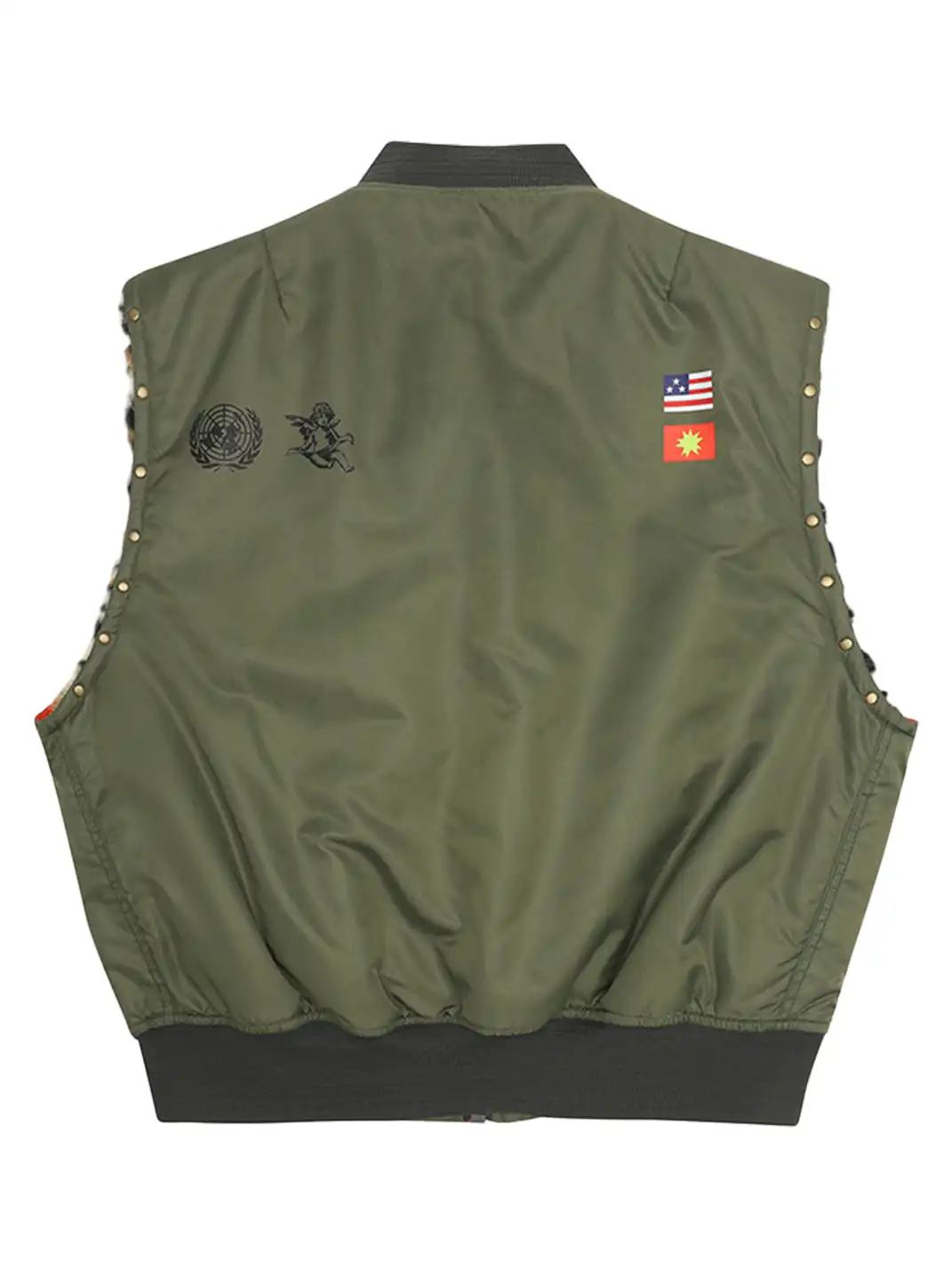 Ourselvesremake | Reversible Leopard Print Pilot Vest
