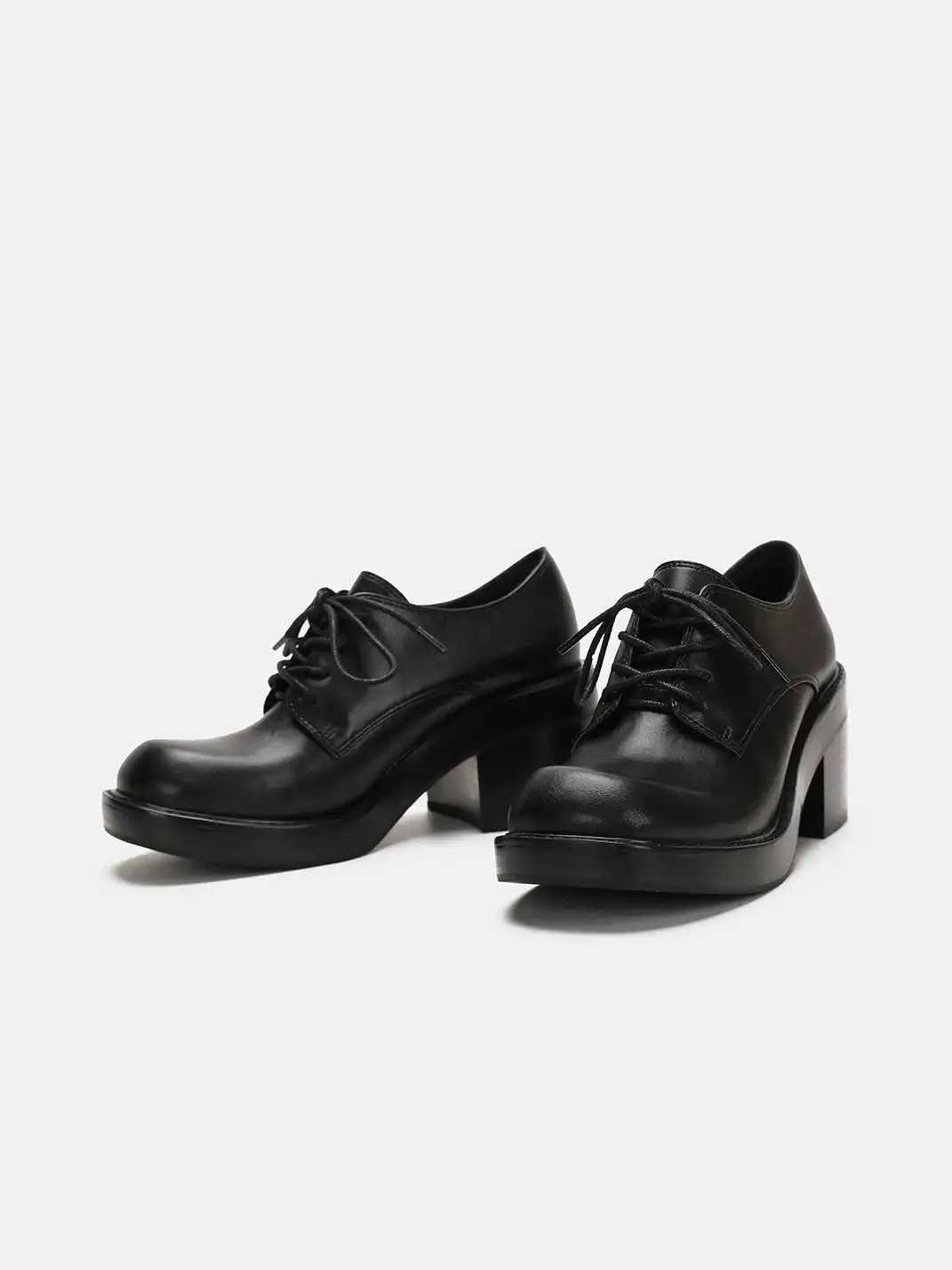 Dolly Bae | Lace-Up Soft Sole Block Heel High Heels