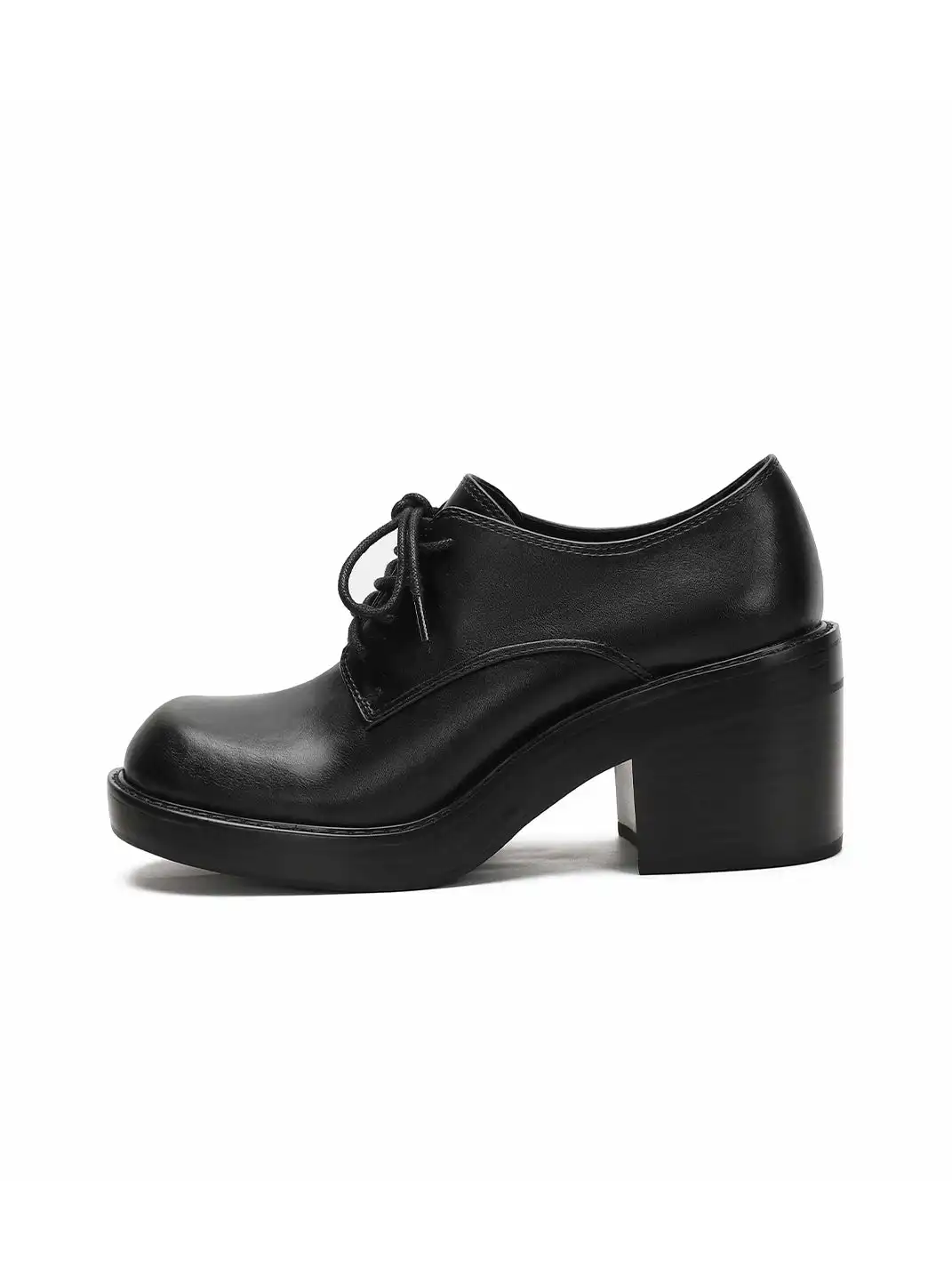Dolly Bae | Lace-Up Soft Sole Block Heel High Heels