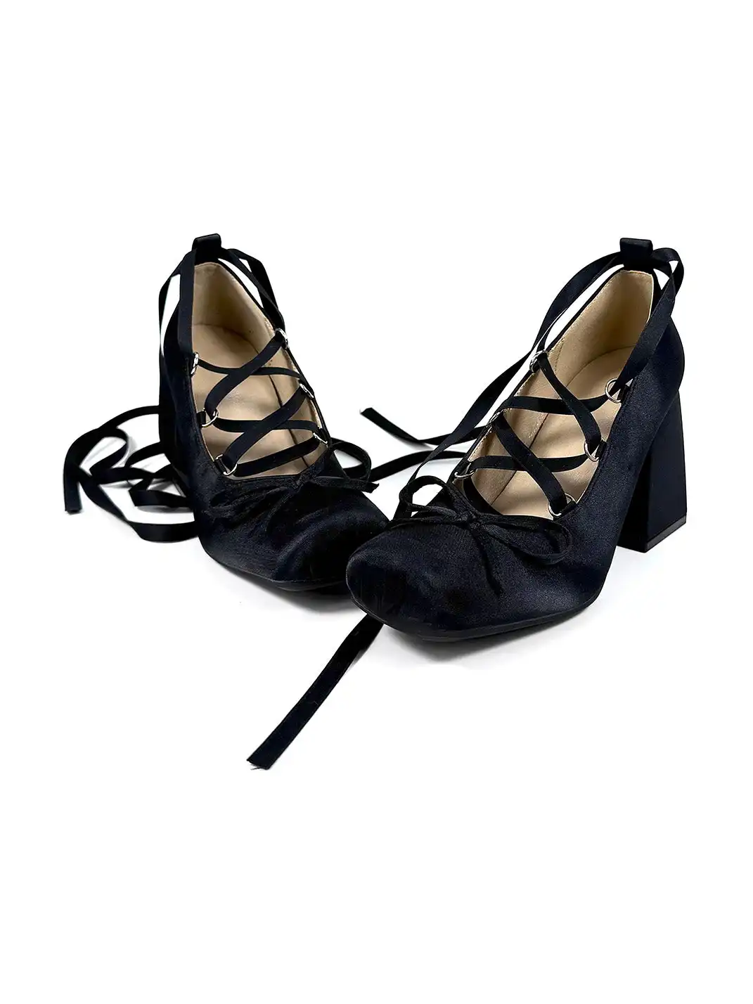 Dolly Bae | Satin Mary Jane 9CM Bow High Heels
