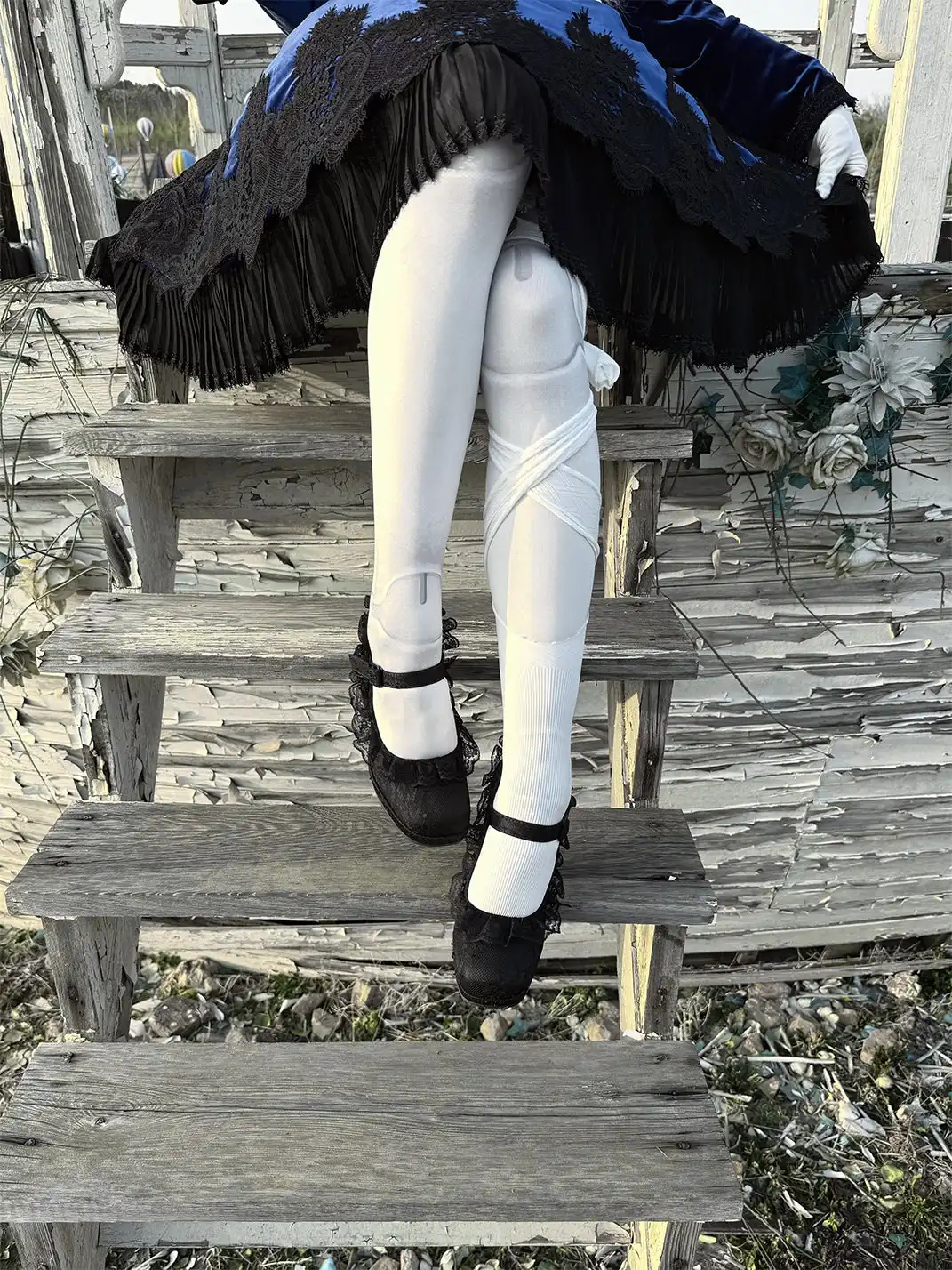 Dolly Bae | Lace 9cm Chunky Heel Shoes