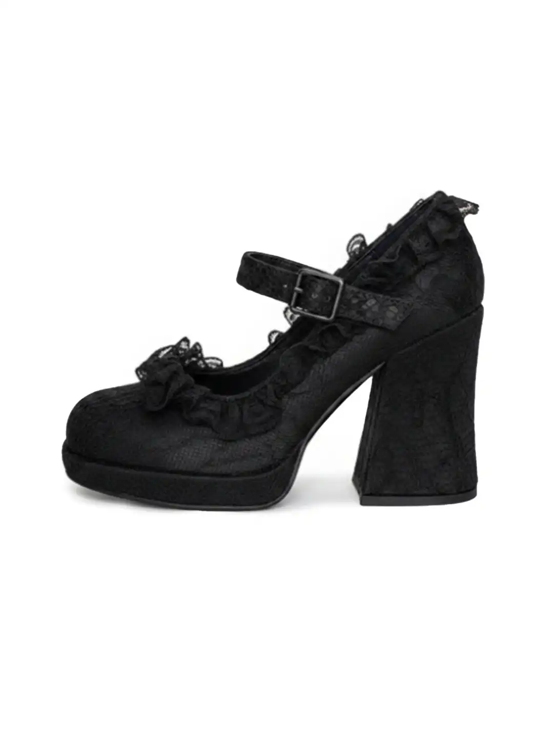 Dolly Bae | Lace 9cm Chunky Heel Shoes