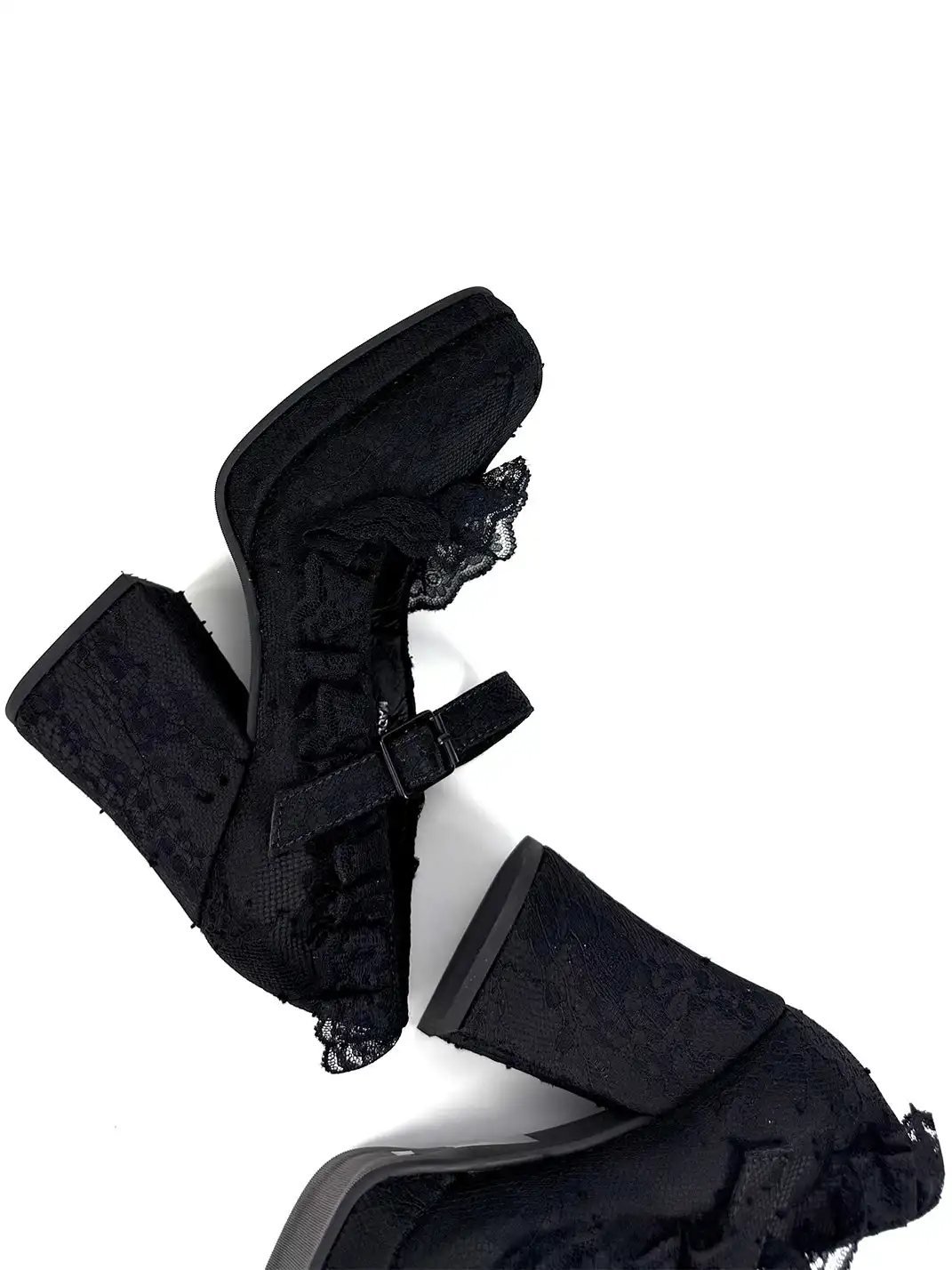 Dolly Bae | Lace 9cm Chunky Heel Shoes