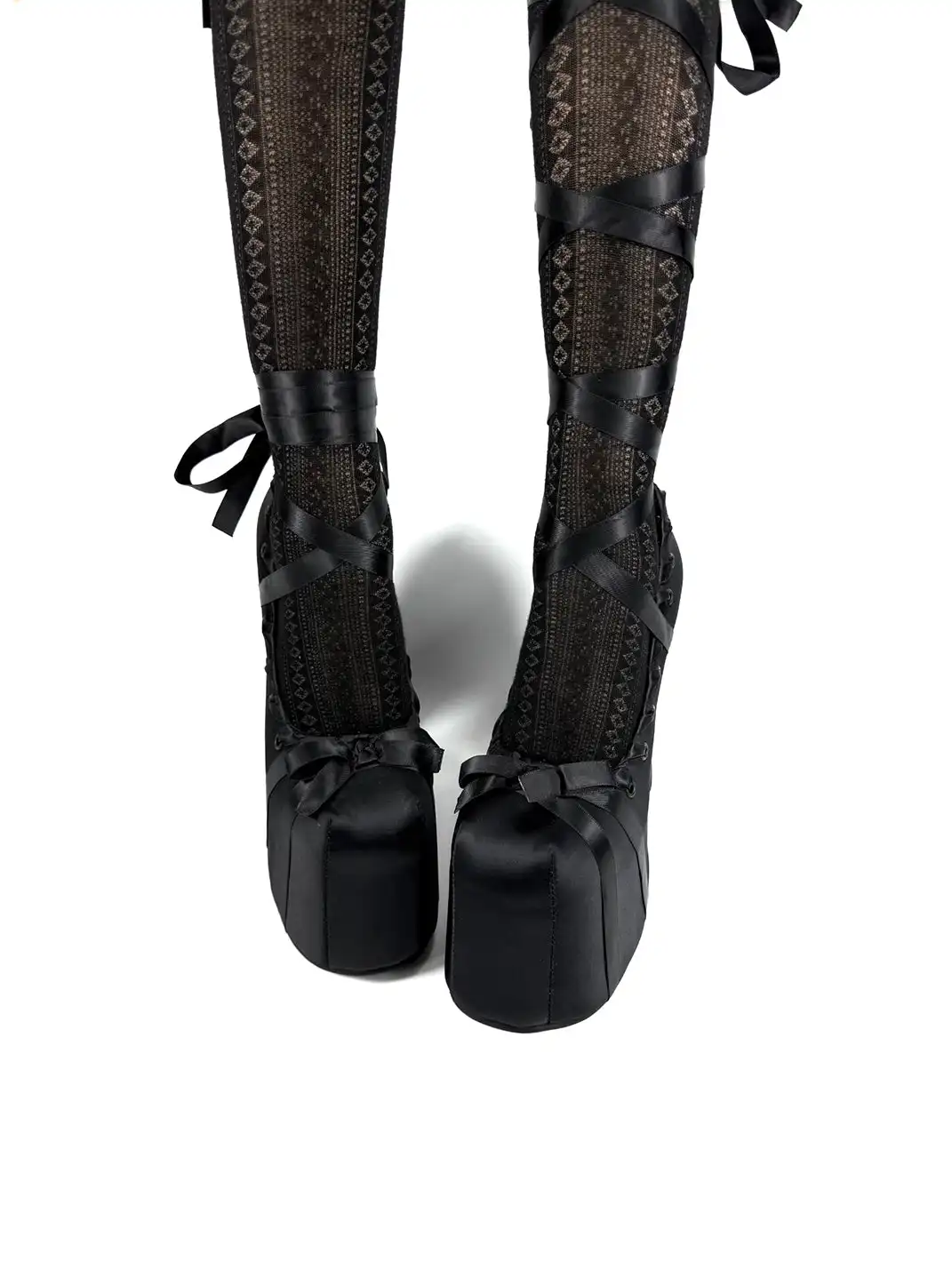 Dolly Bae | Bow Satin Lace-Up 16CM High Heels