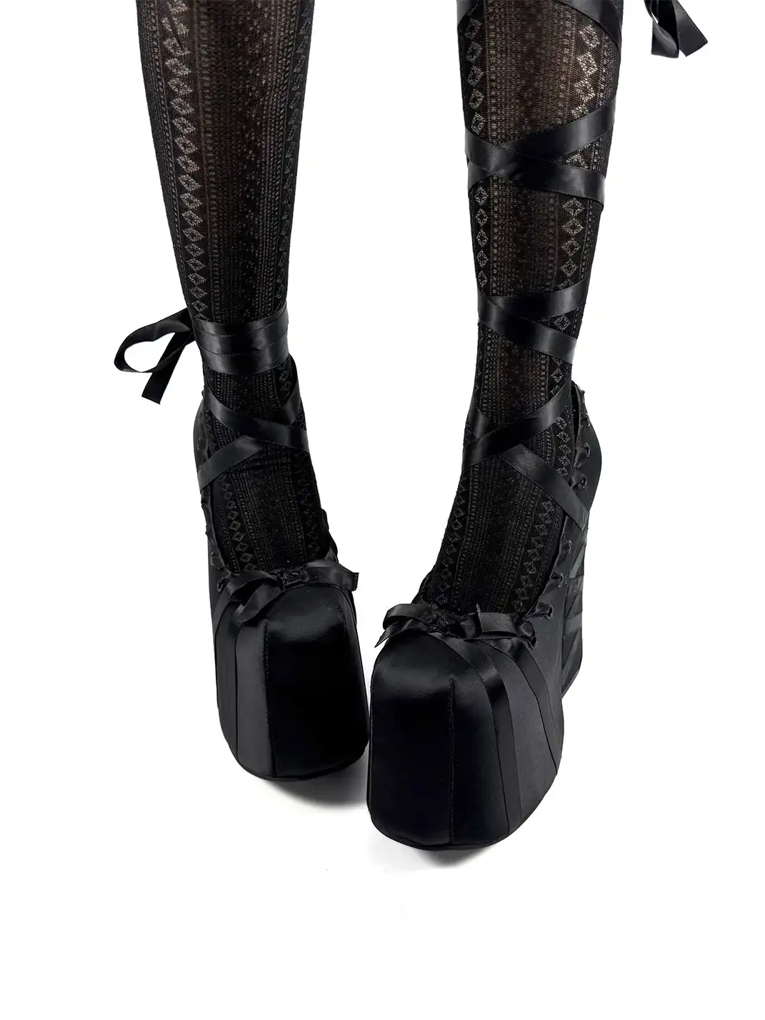 Dolly Bae | Bow Satin Lace-Up 16CM High Heels
