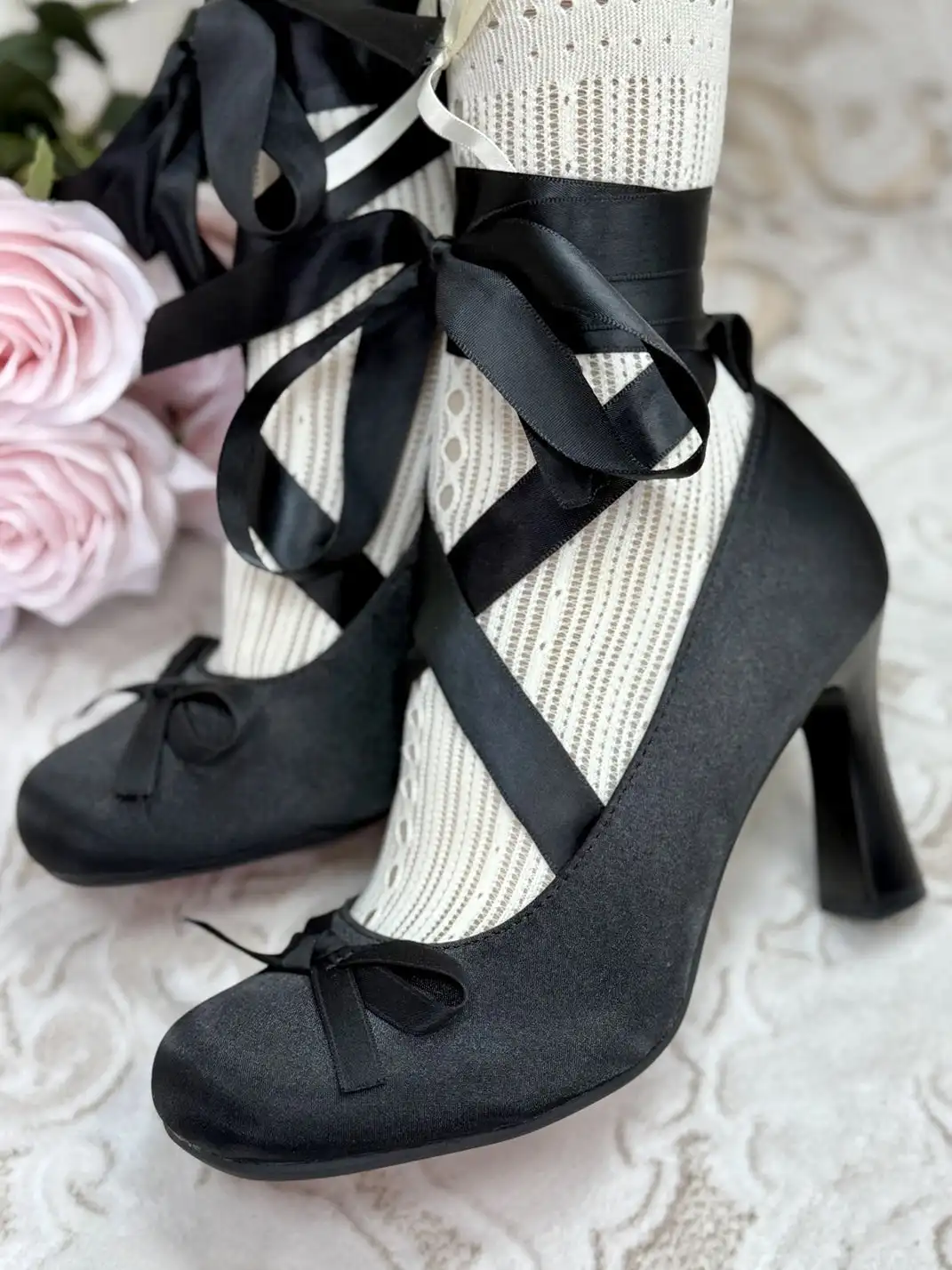 Dolly Bae | 9CM Mary Jane Lace-Up High Heels