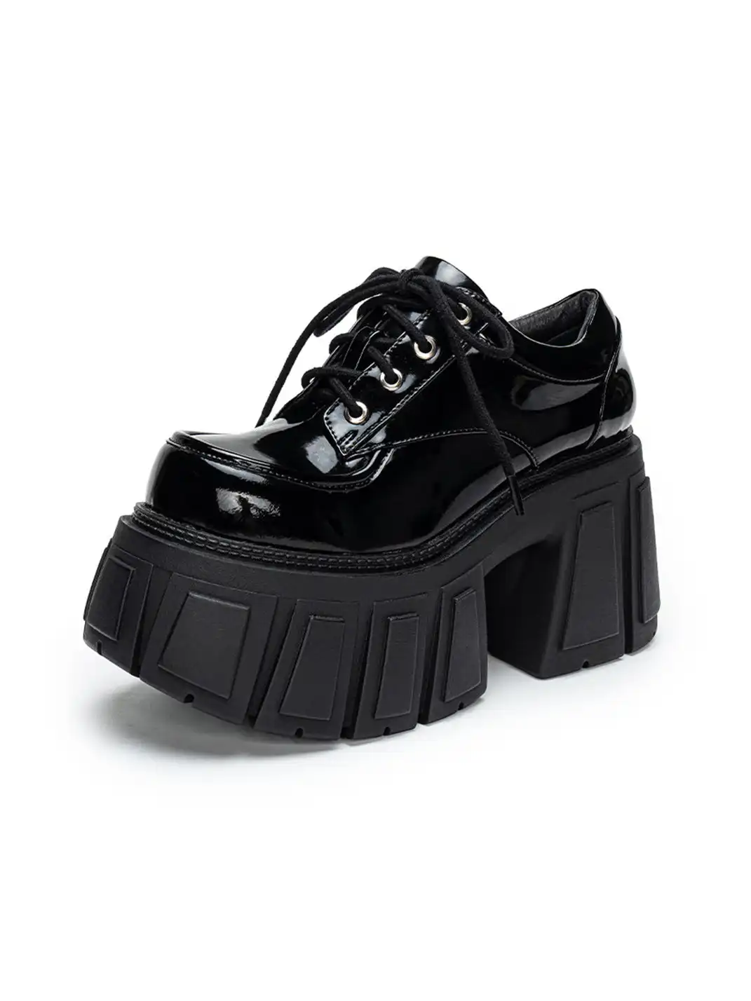 Dolly Bae | Chunky Heel Thick Sole Leather Shoes