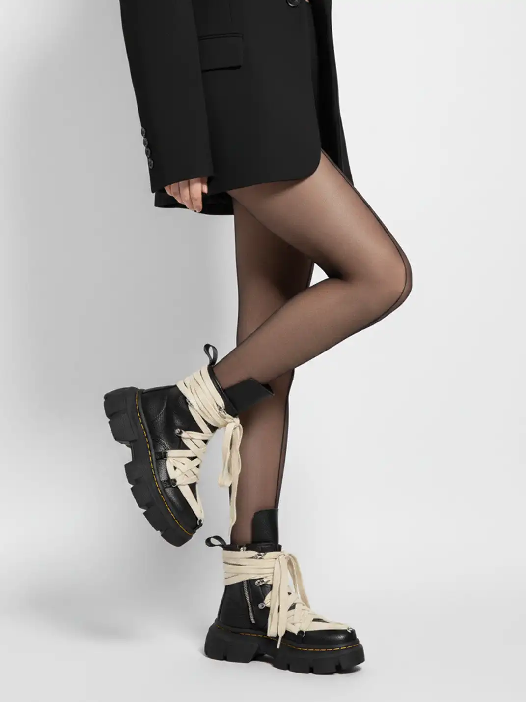 Dolly Bae | Wrap-around Lace Martin Boots