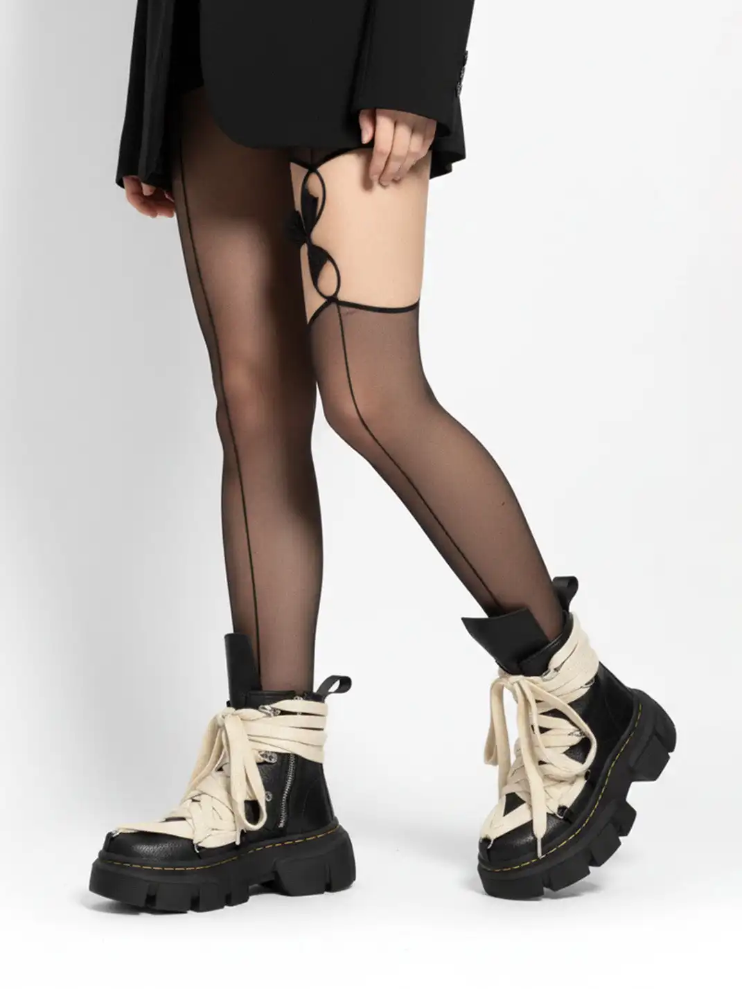 Dolly Bae | Wrap-around Lace Martin Boots