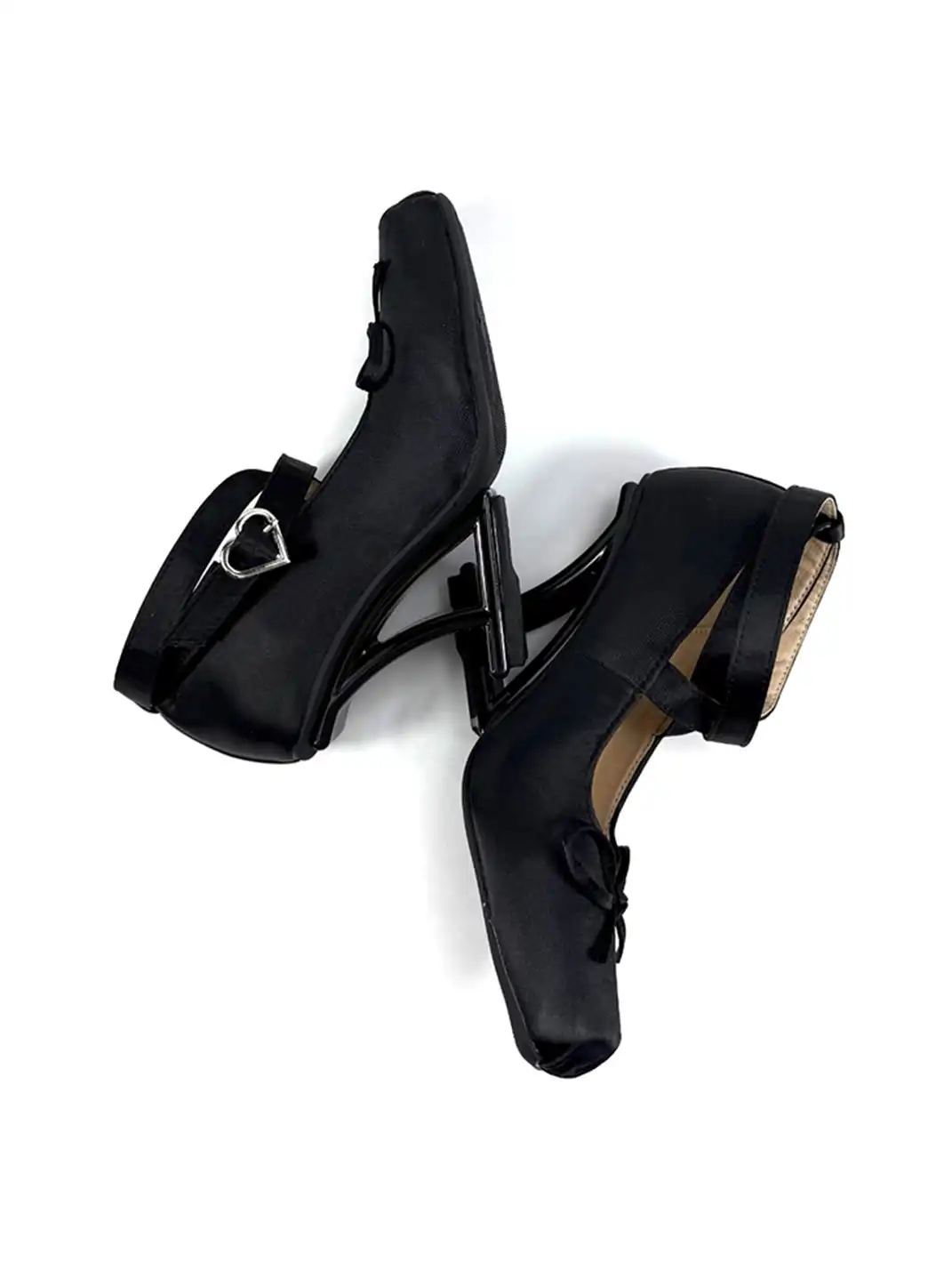 Dolly Bae | 9CM Bow Strap Square Toe High Heels