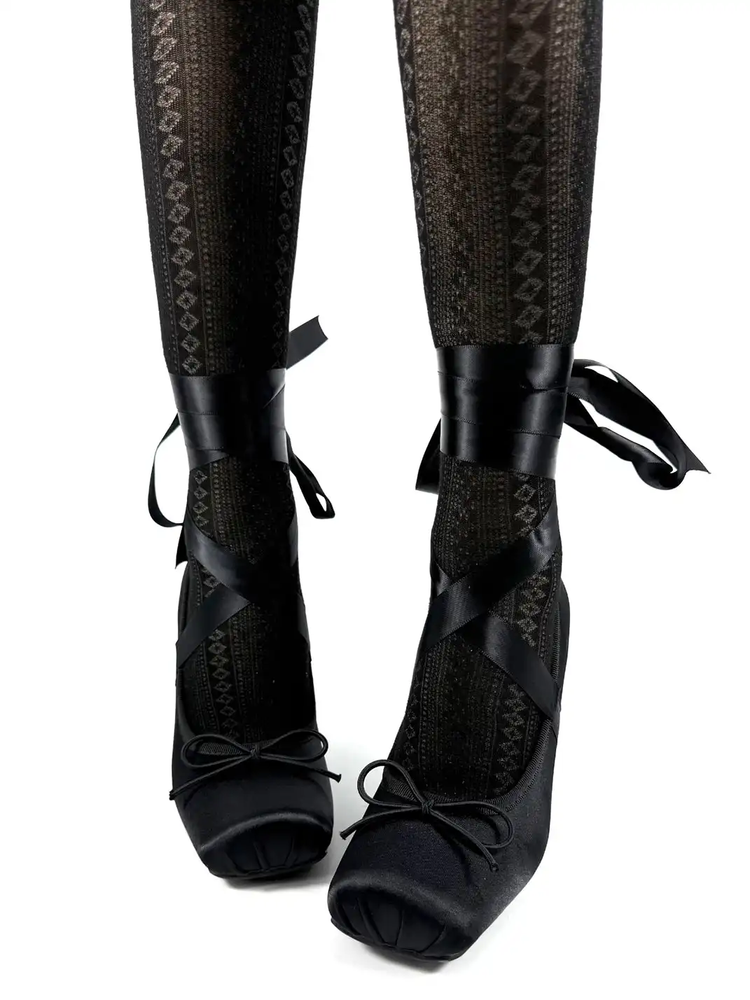 Dolly Bae | 9CM Bow Strap Square Toe High Heels